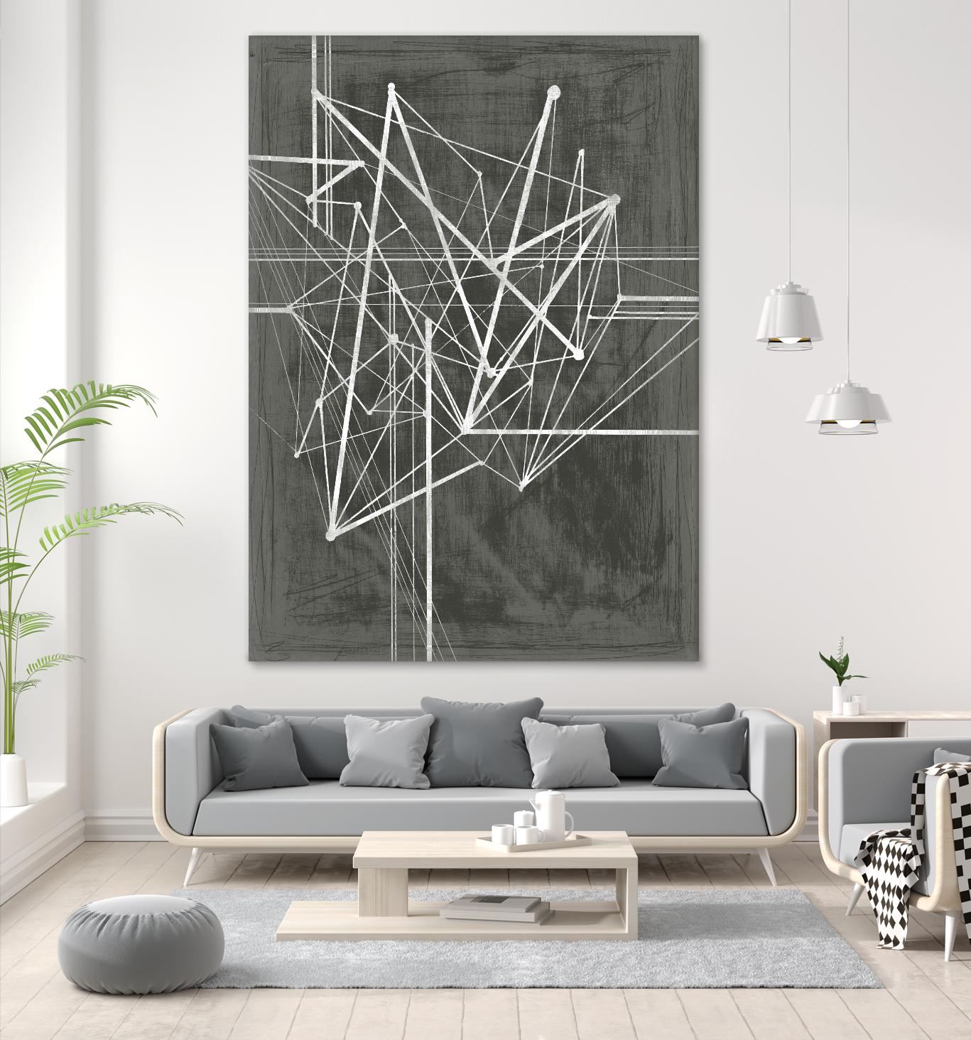 Vertices I by Ethan Harper on GIANT ART - white abstract