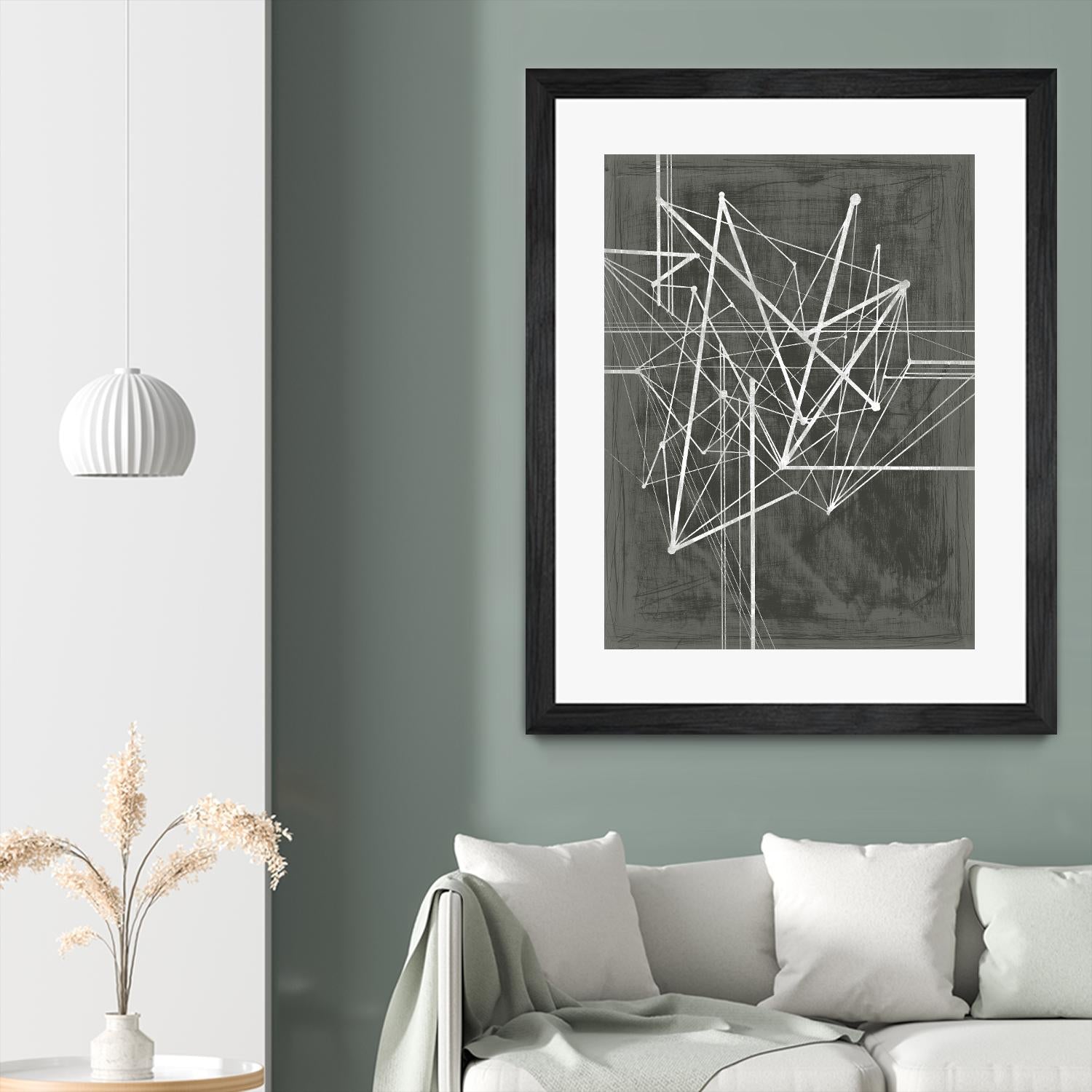Vertices I by Ethan Harper on GIANT ART - white abstract