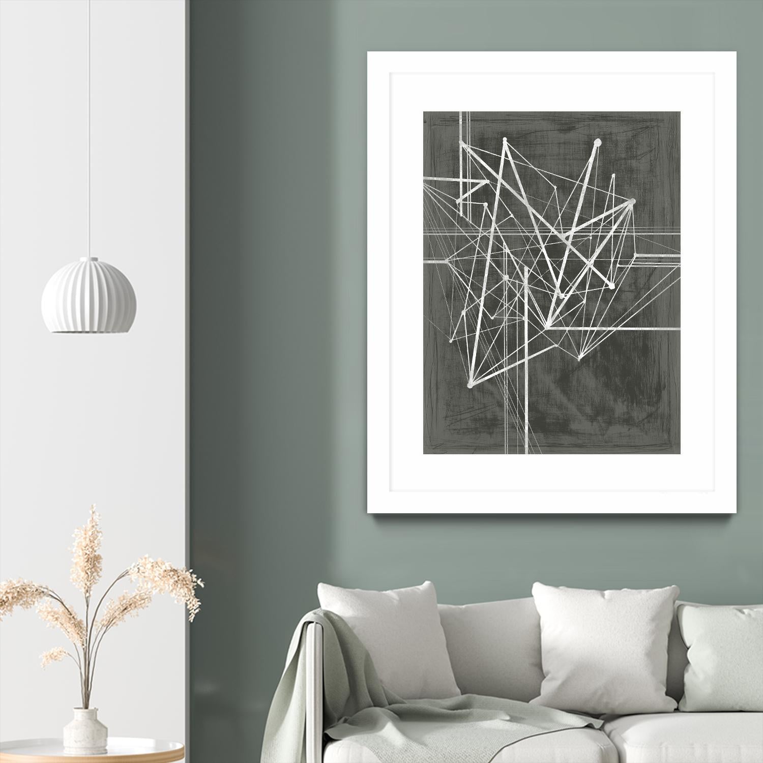 Vertices I by Ethan Harper on GIANT ART - white abstract