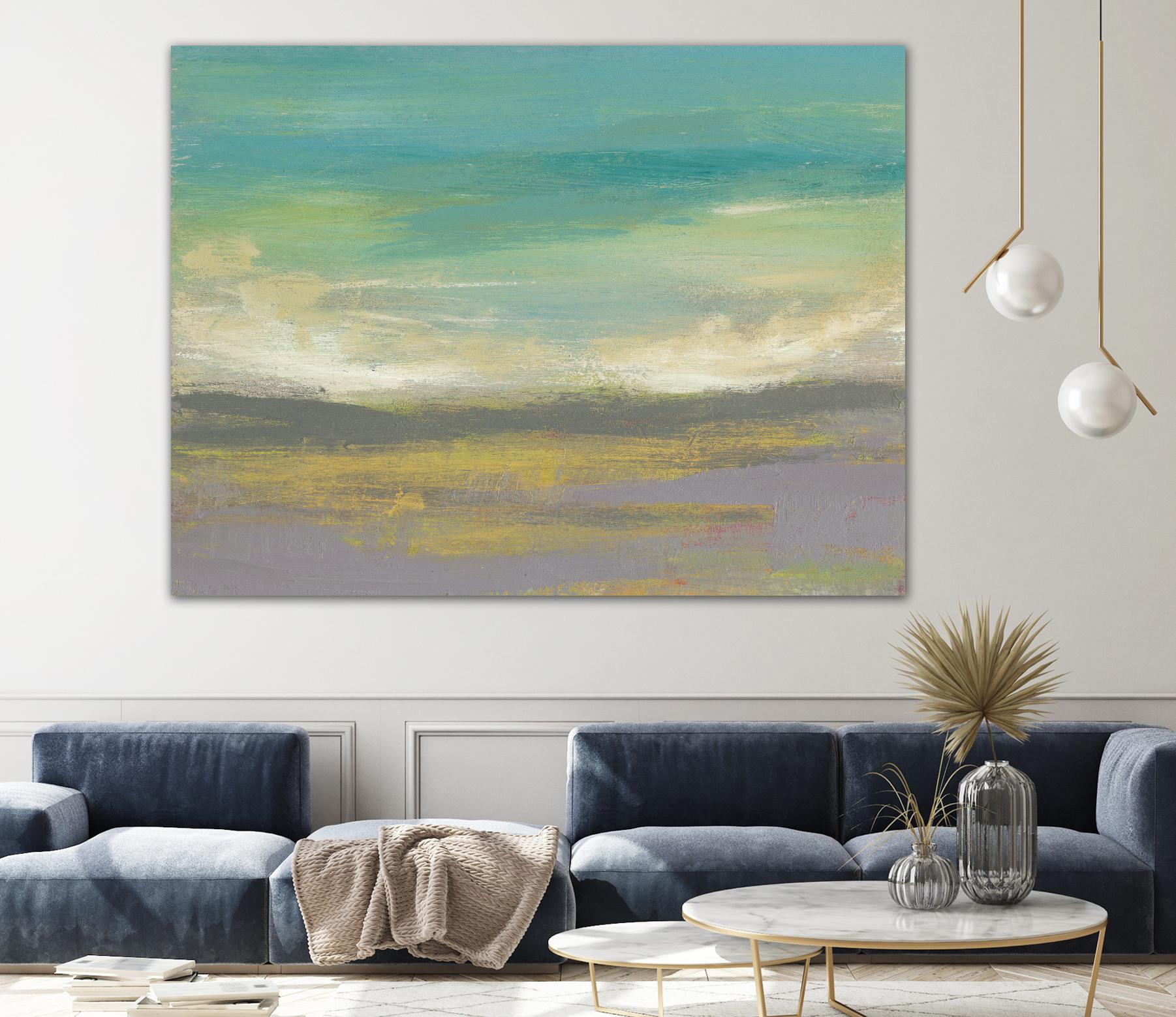 Sunset Study II by Jennifer Goldberger on GIANT ART - green abstract nature