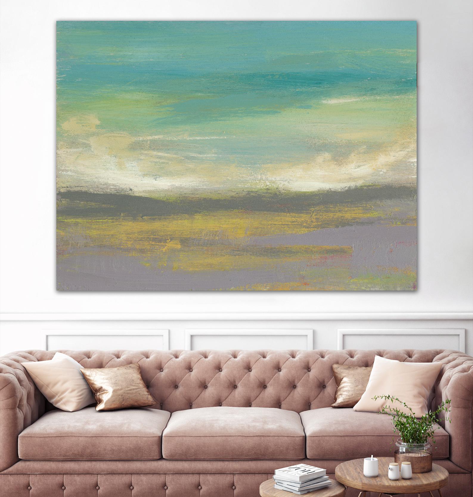 Sunset Study II by Jennifer Goldberger on GIANT ART - green abstract nature