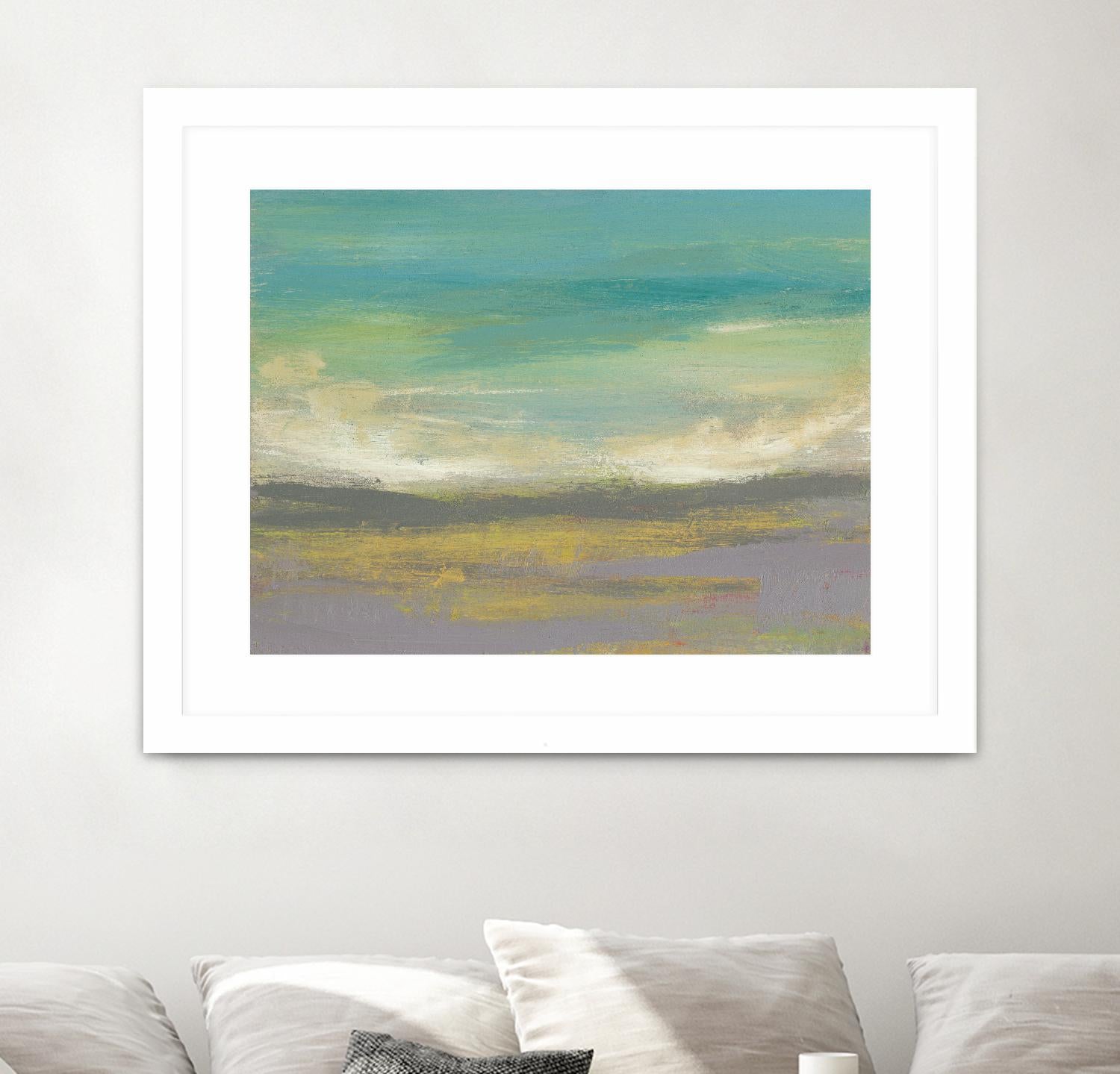 Sunset Study II by Jennifer Goldberger on GIANT ART - green abstract nature