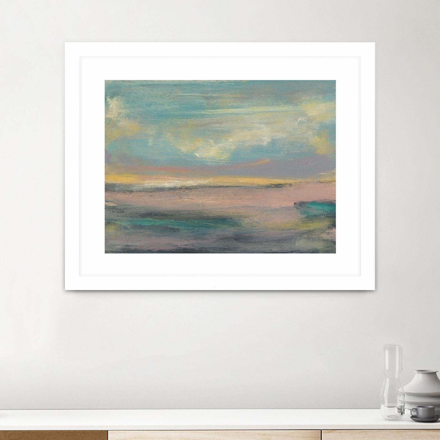 Sunset Study VI by Jennifer Goldberger on GIANT ART - pink abstract
