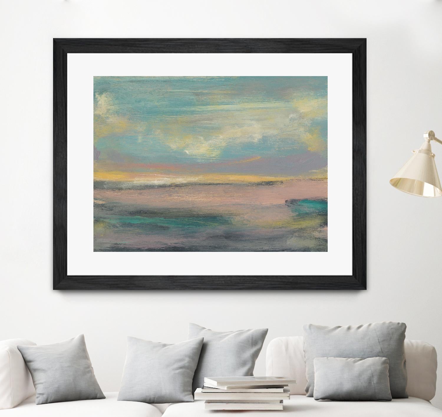 Sunset Study VI by Jennifer Goldberger on GIANT ART - pink abstract