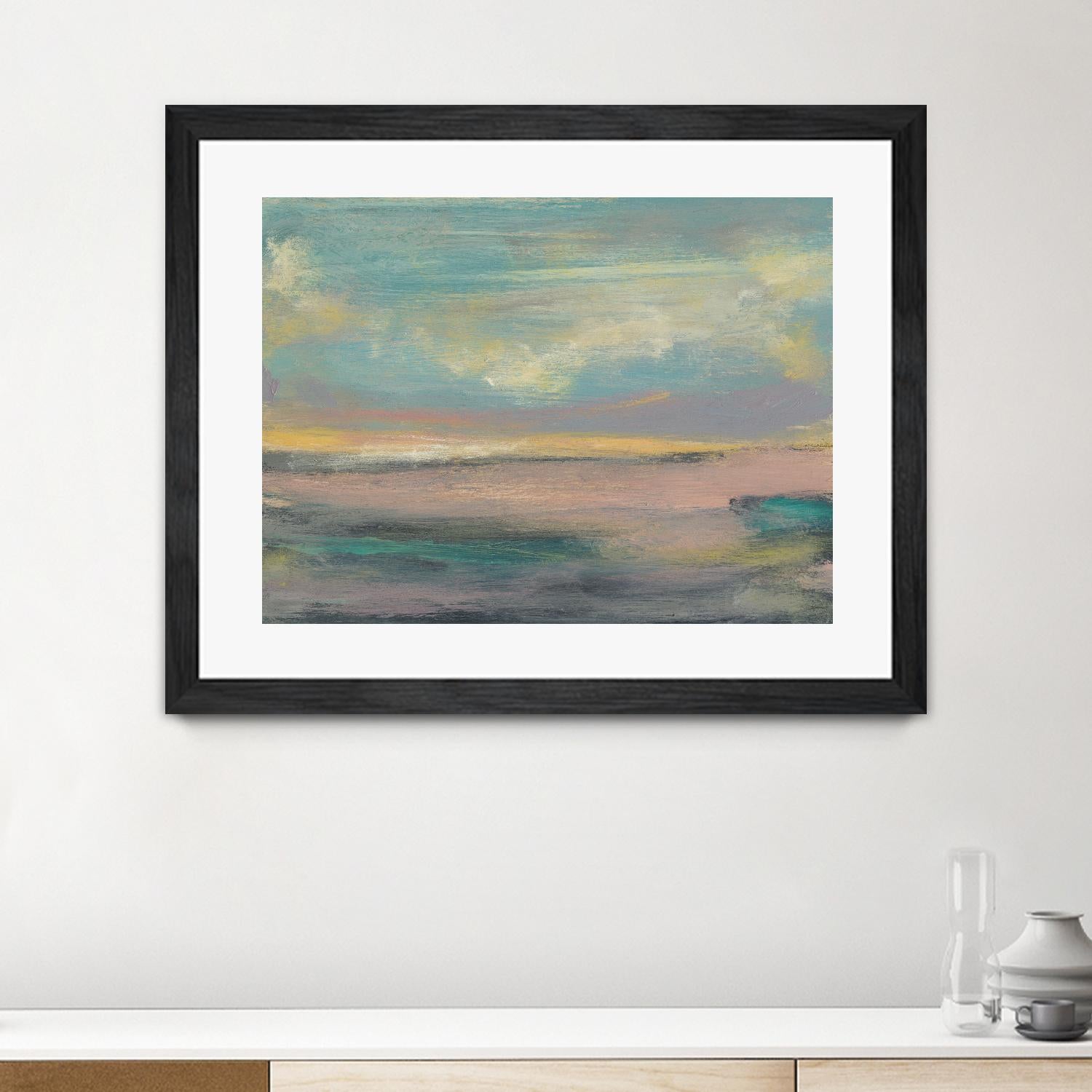 Sunset Study VI by Jennifer Goldberger on GIANT ART - pink abstract