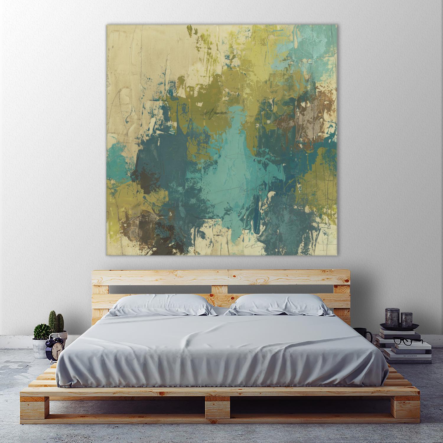 Blue Monday I by June Erica Vess on GIANT ART - green abstract