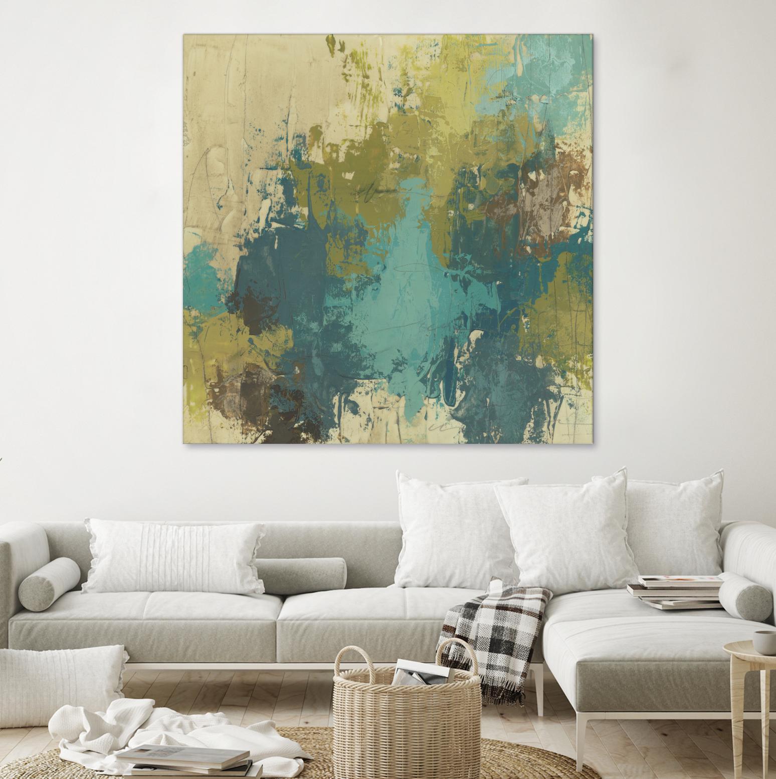 Blue Monday I by June Erica Vess on GIANT ART - green abstract