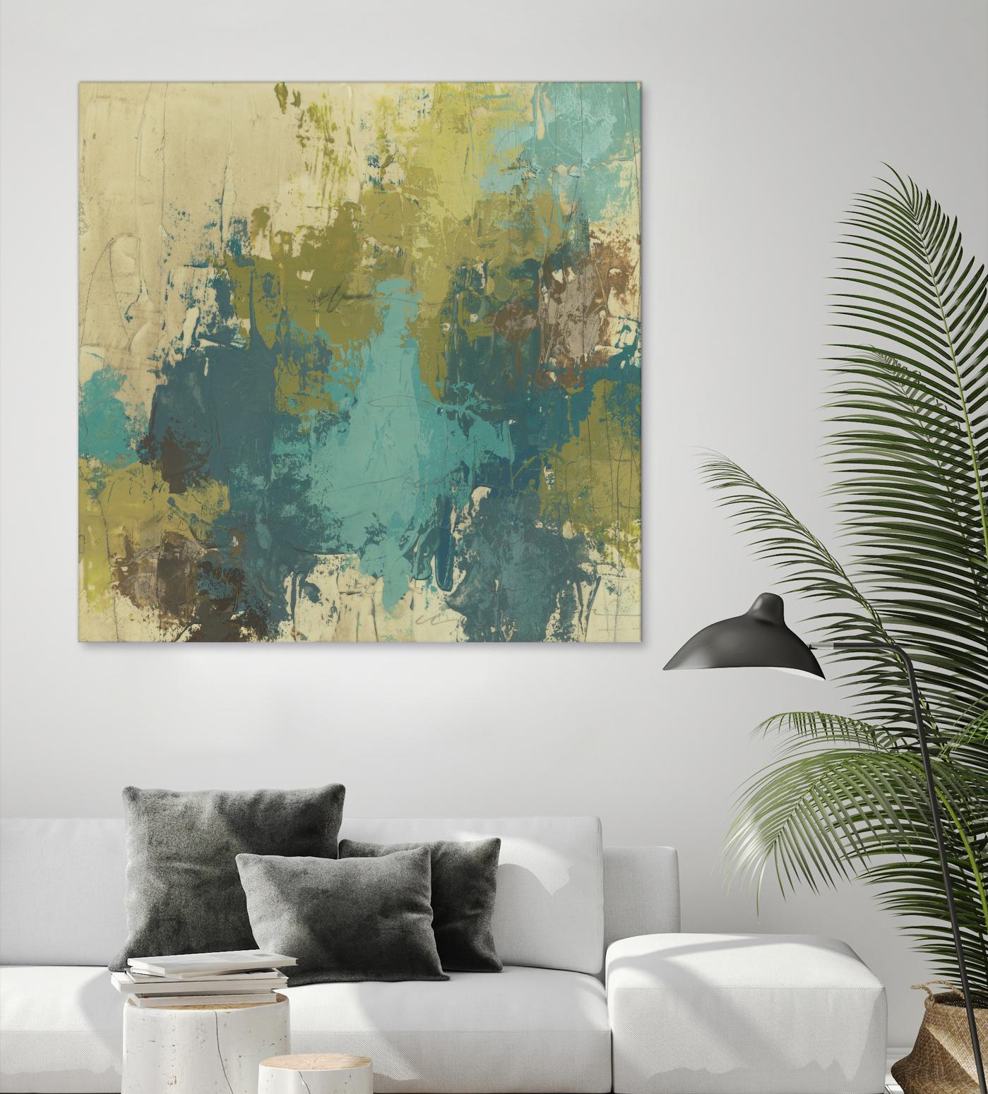 Blue Monday I by June Erica Vess on GIANT ART - green abstract