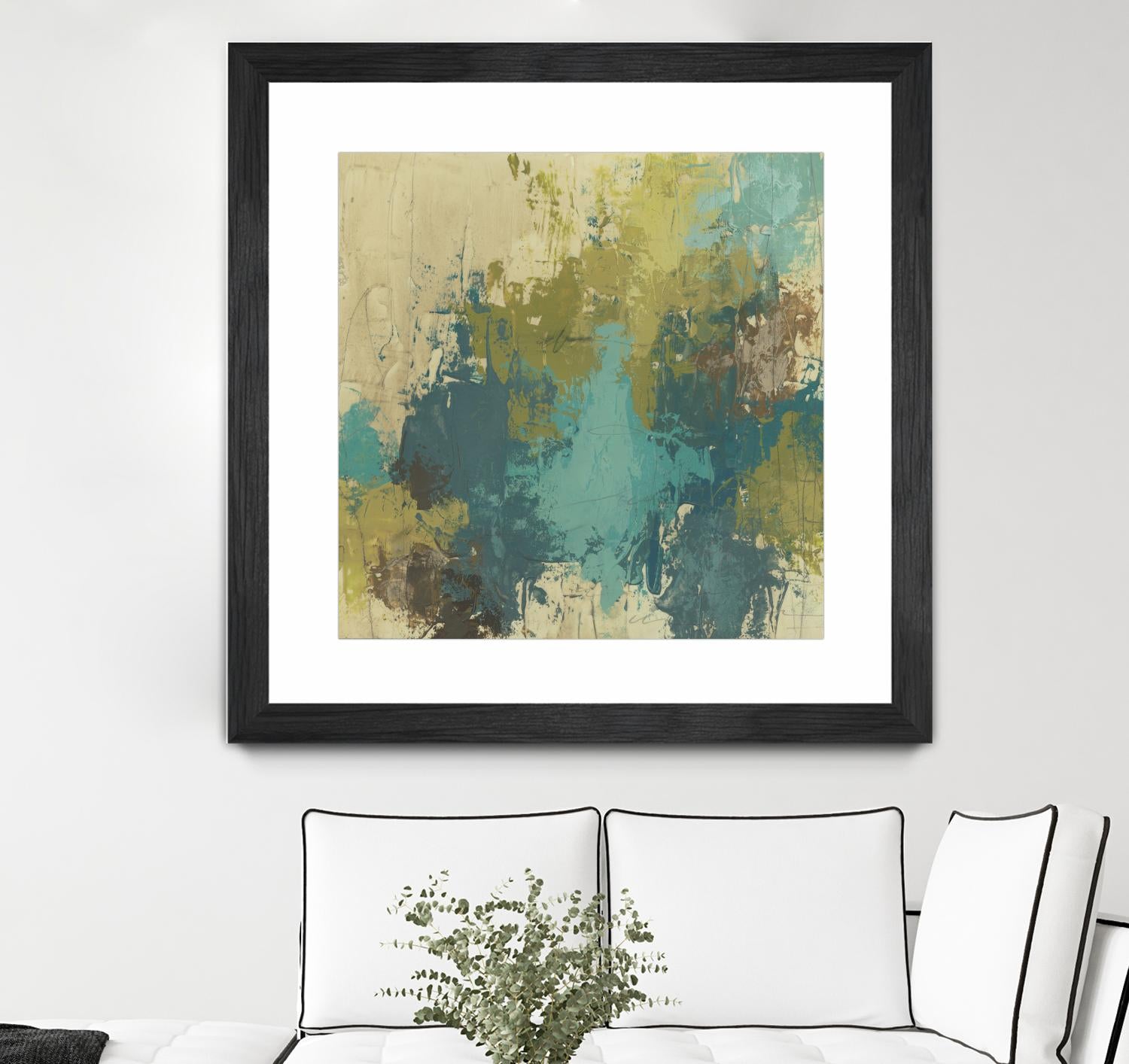 Blue Monday I by June Erica Vess on GIANT ART - green abstract