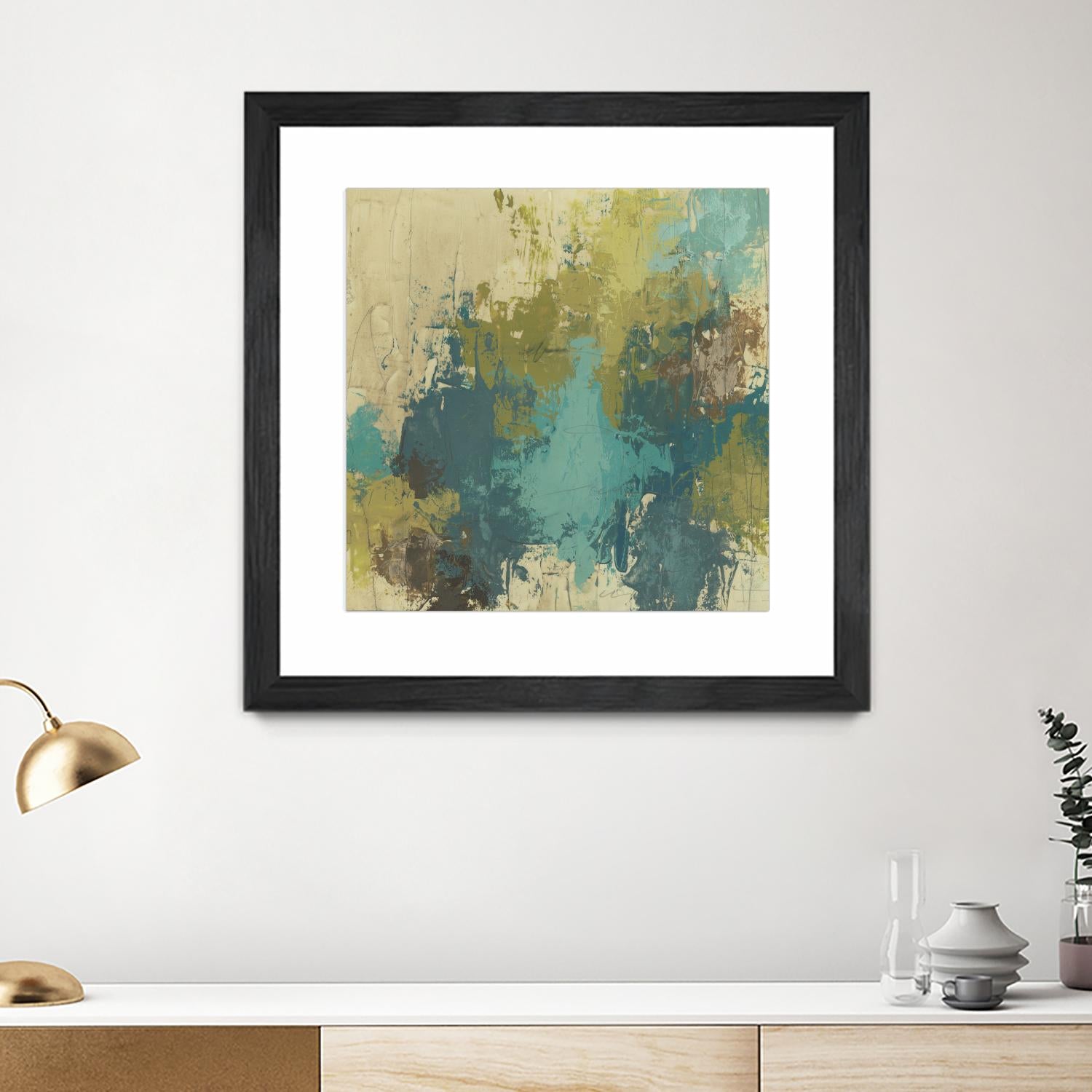 Blue Monday I by June Erica Vess on GIANT ART - green abstract