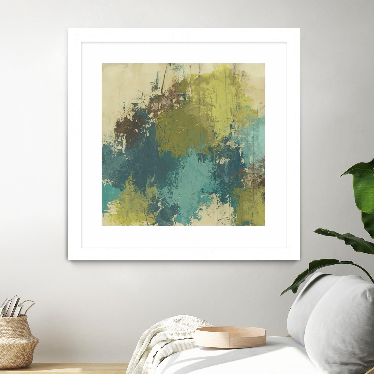 Blue Monday II by June Erica Vess on GIANT ART - green abstract