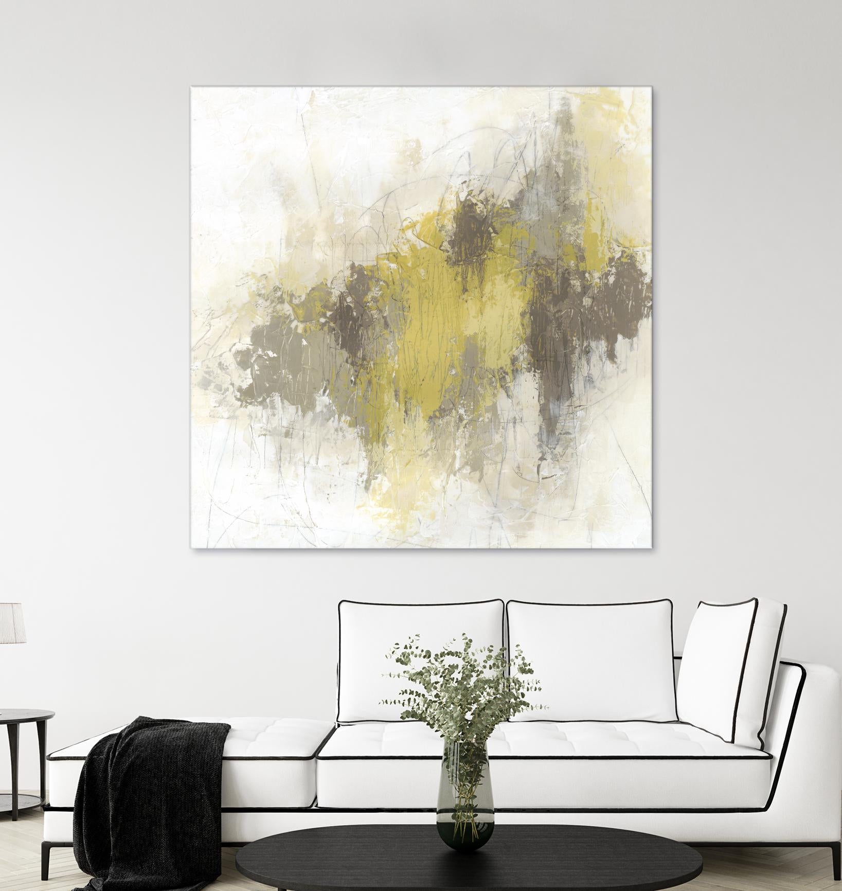 Saffron Abstract I by June Erica Vess on GIANT ART - yellow abstract abstract