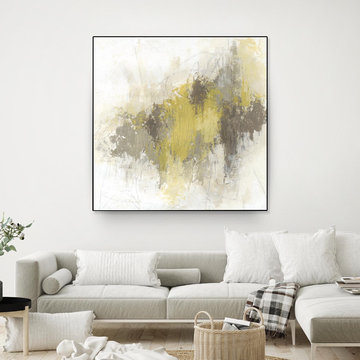 Saffron Abstract I by June Erica Vess on GIANT ART - yellow abstract abstract