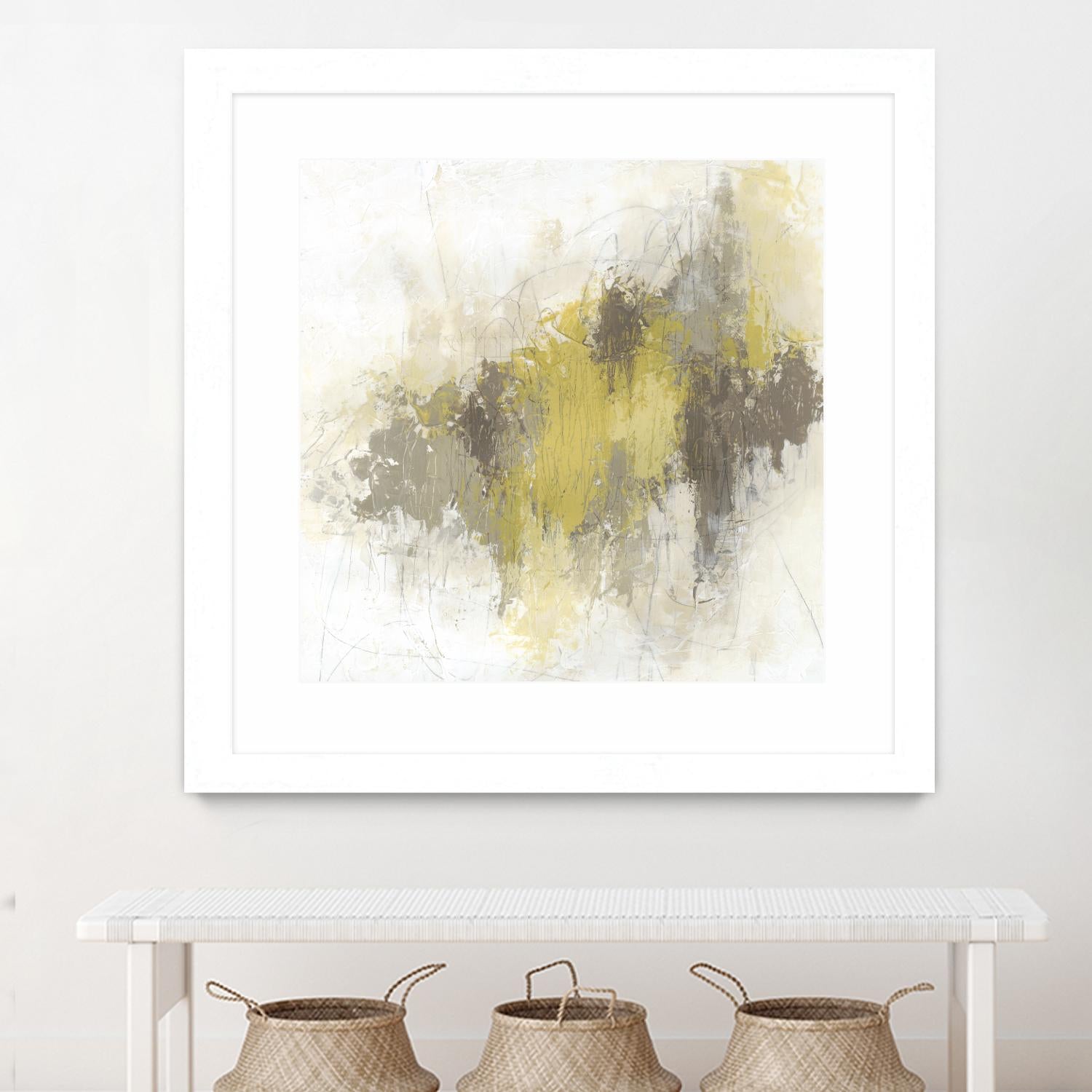 Saffron Abstract I by June Erica Vess on GIANT ART - yellow abstract abstract