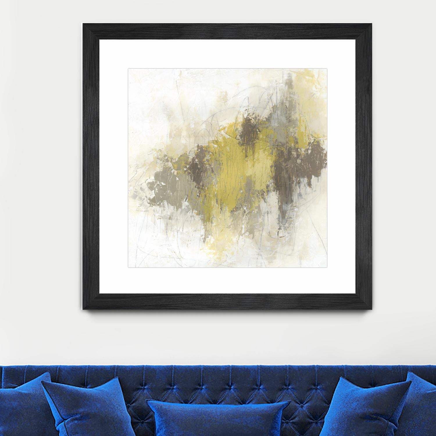 Saffron Abstract I by June Erica Vess on GIANT ART - yellow abstract abstract