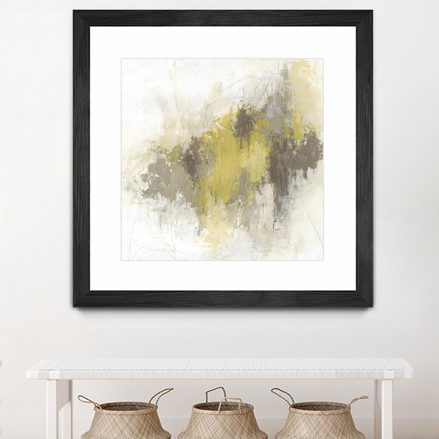 Saffron Abstract I by June Erica Vess on GIANT ART - yellow abstract abstract