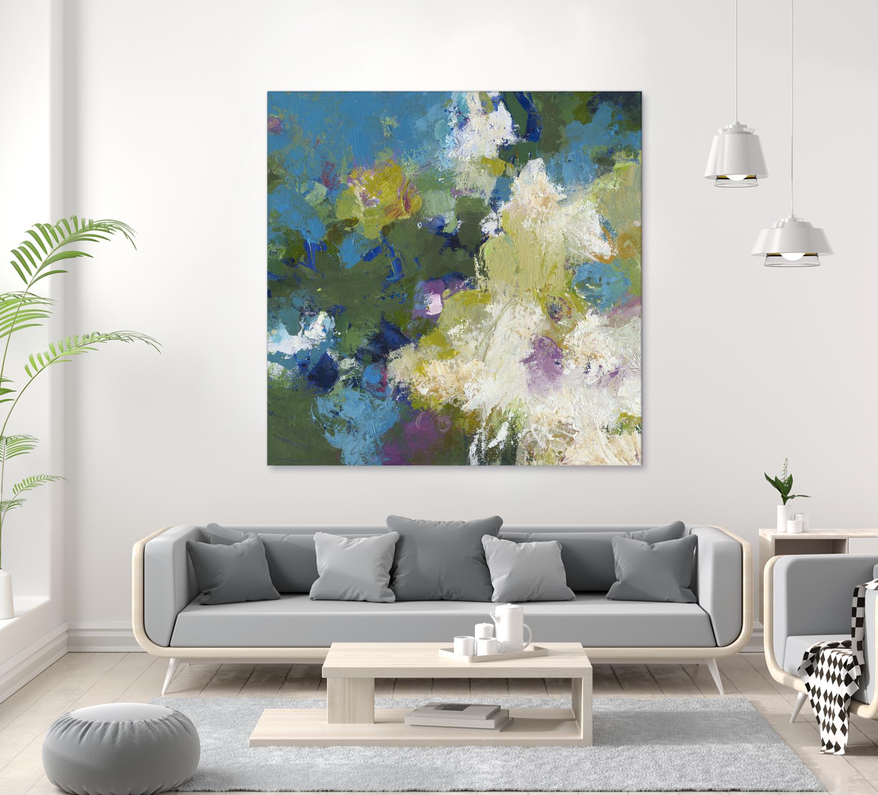 Growing Season by Janet Bothne on GIANT ART - green abstract