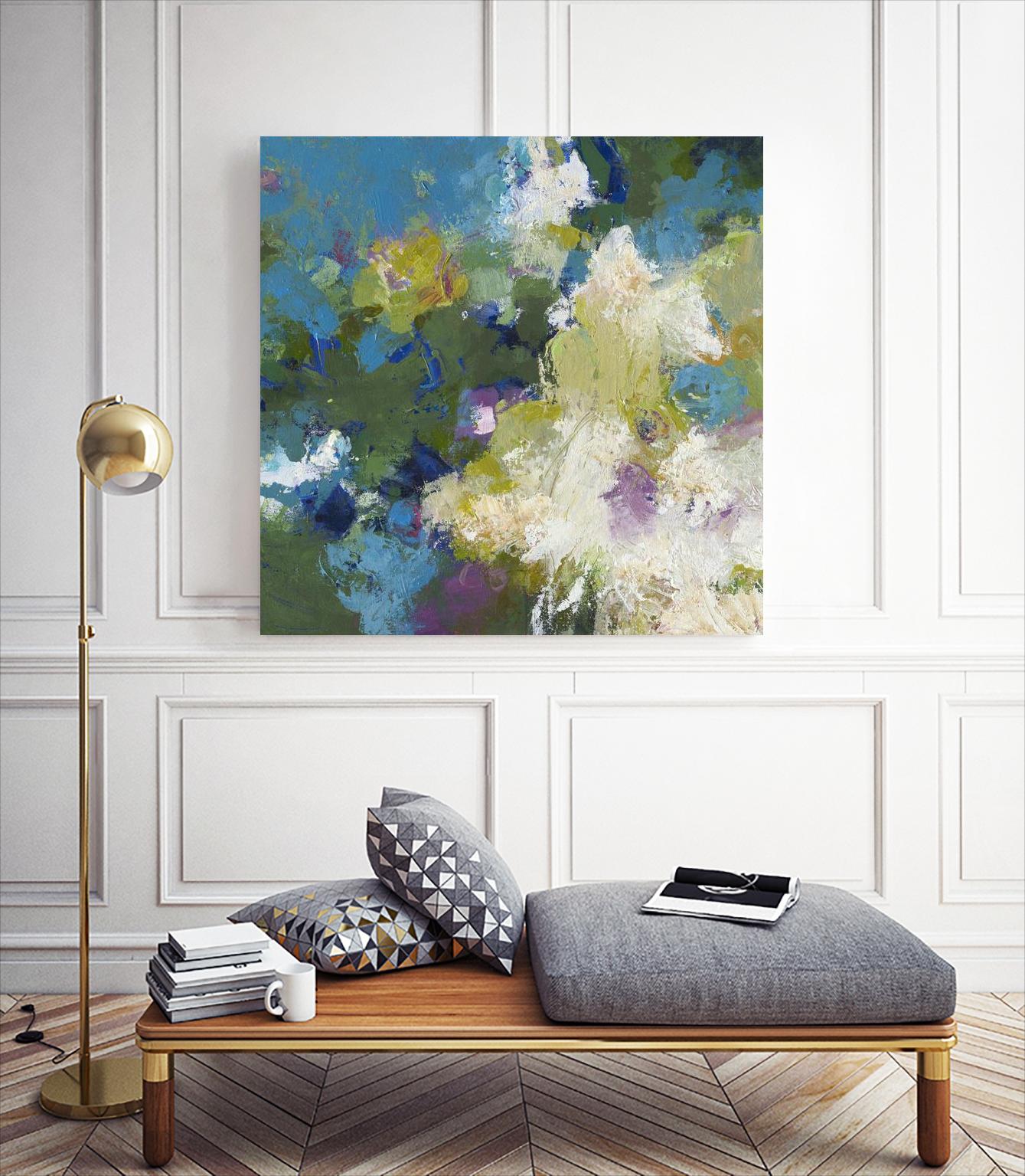 Growing Season by Janet Bothne on GIANT ART - green abstract