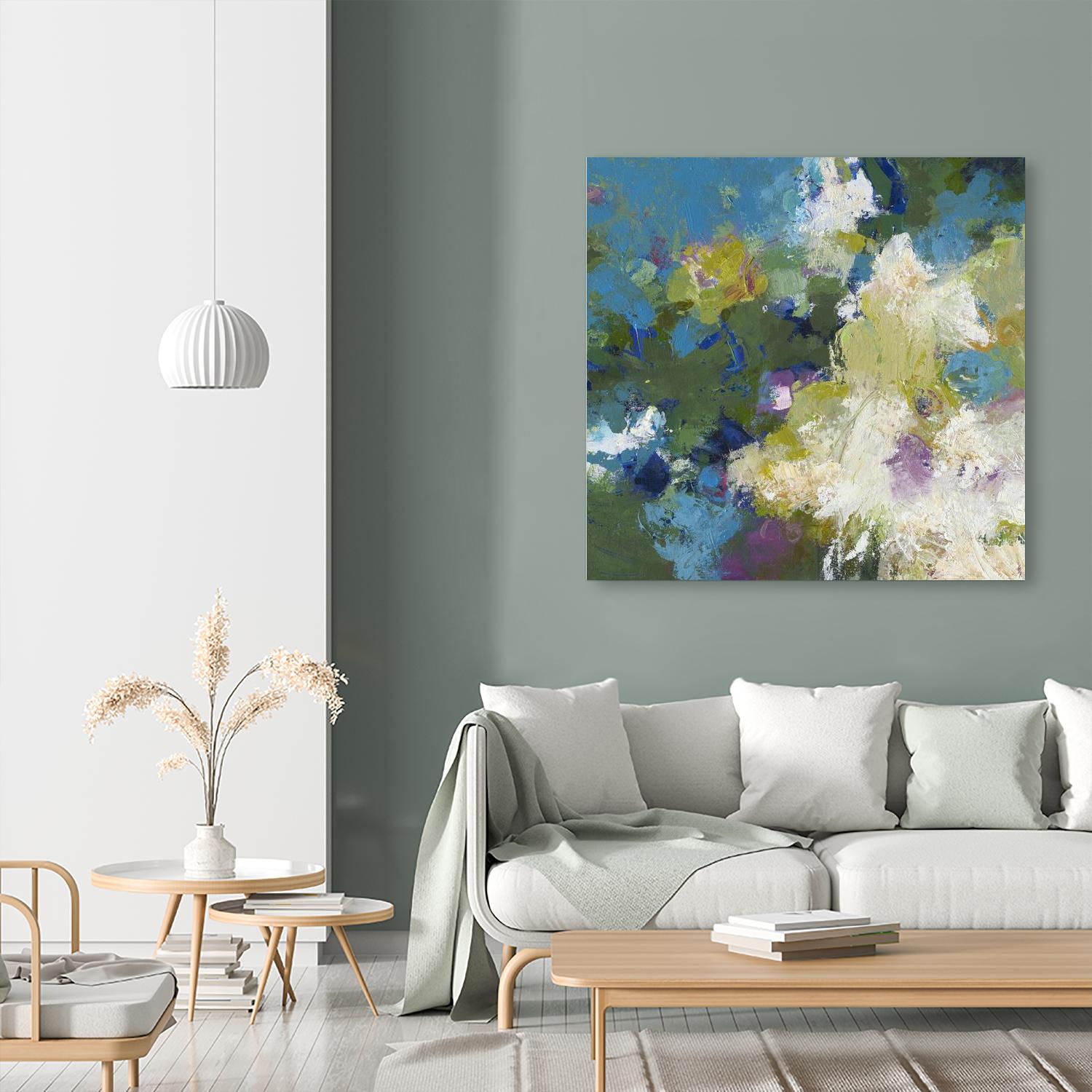 Growing Season by Janet Bothne on GIANT ART - green abstract