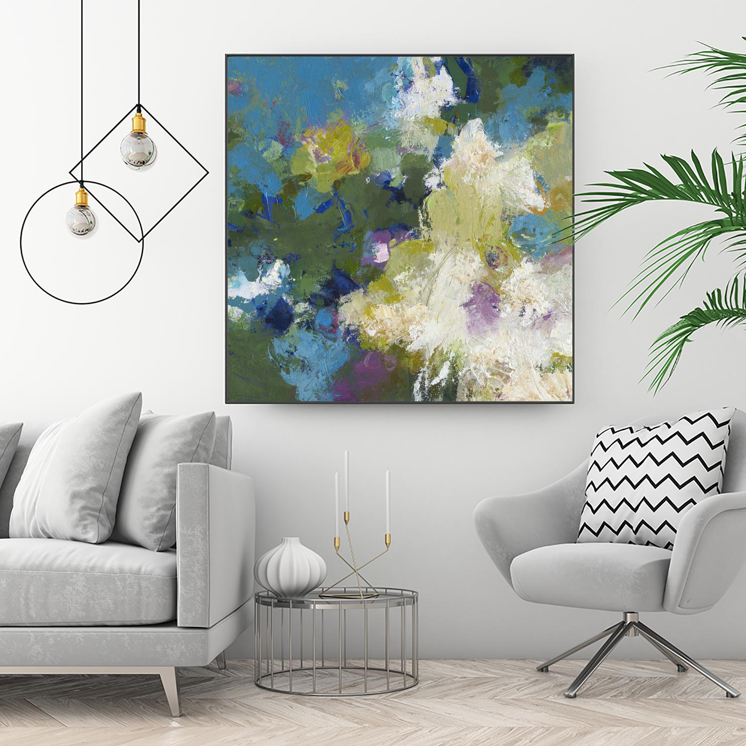 Growing Season by Janet Bothne on GIANT ART - green abstract