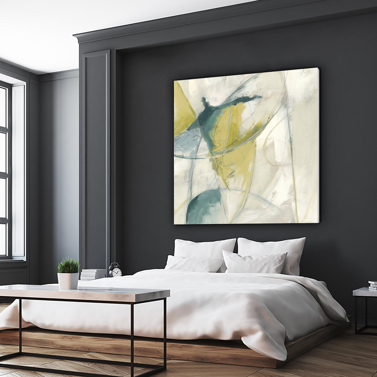 Footnote II by June Erica Vess on GIANT ART - blue abstract