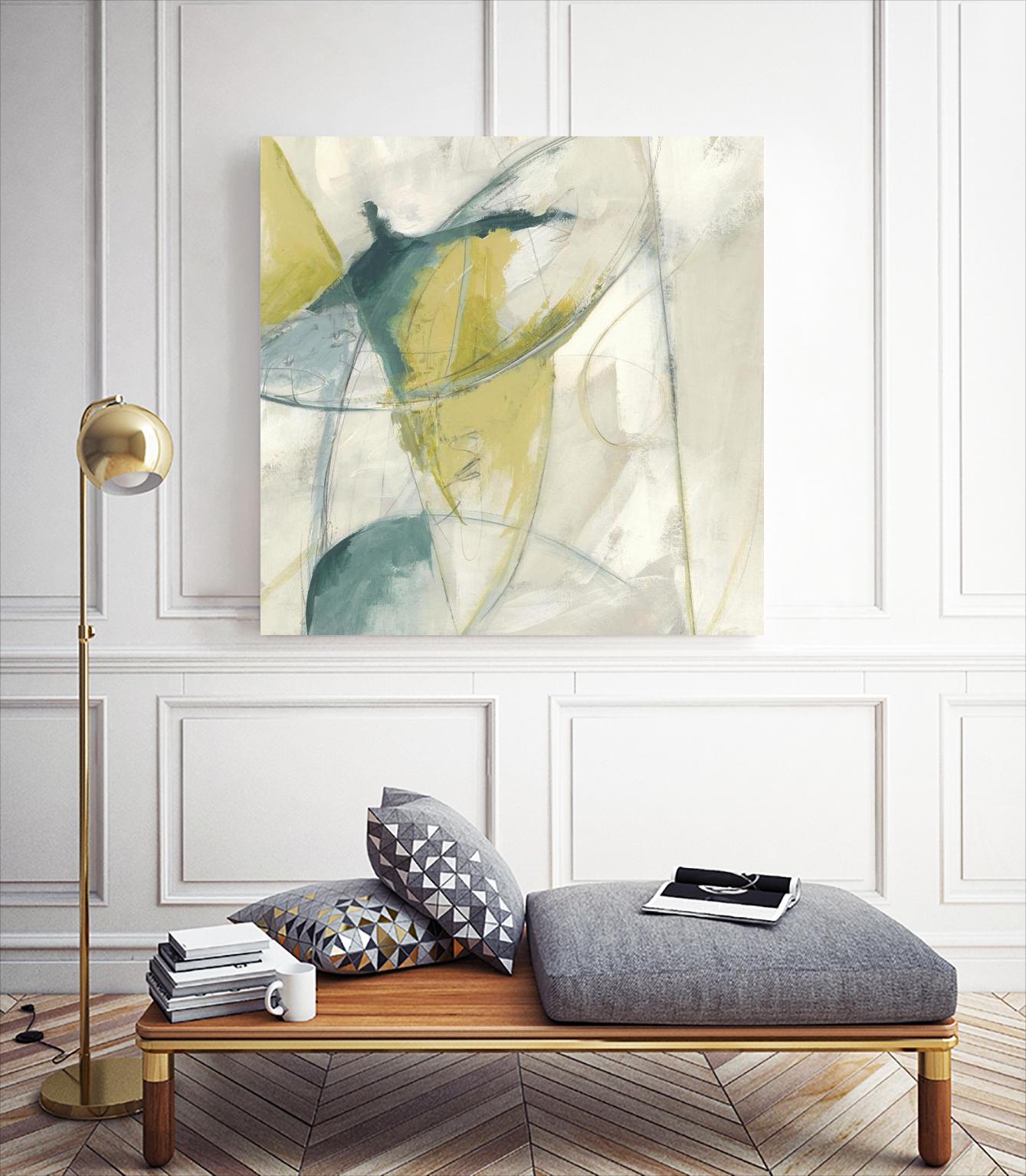 Footnote II by June Erica Vess on GIANT ART - blue abstract