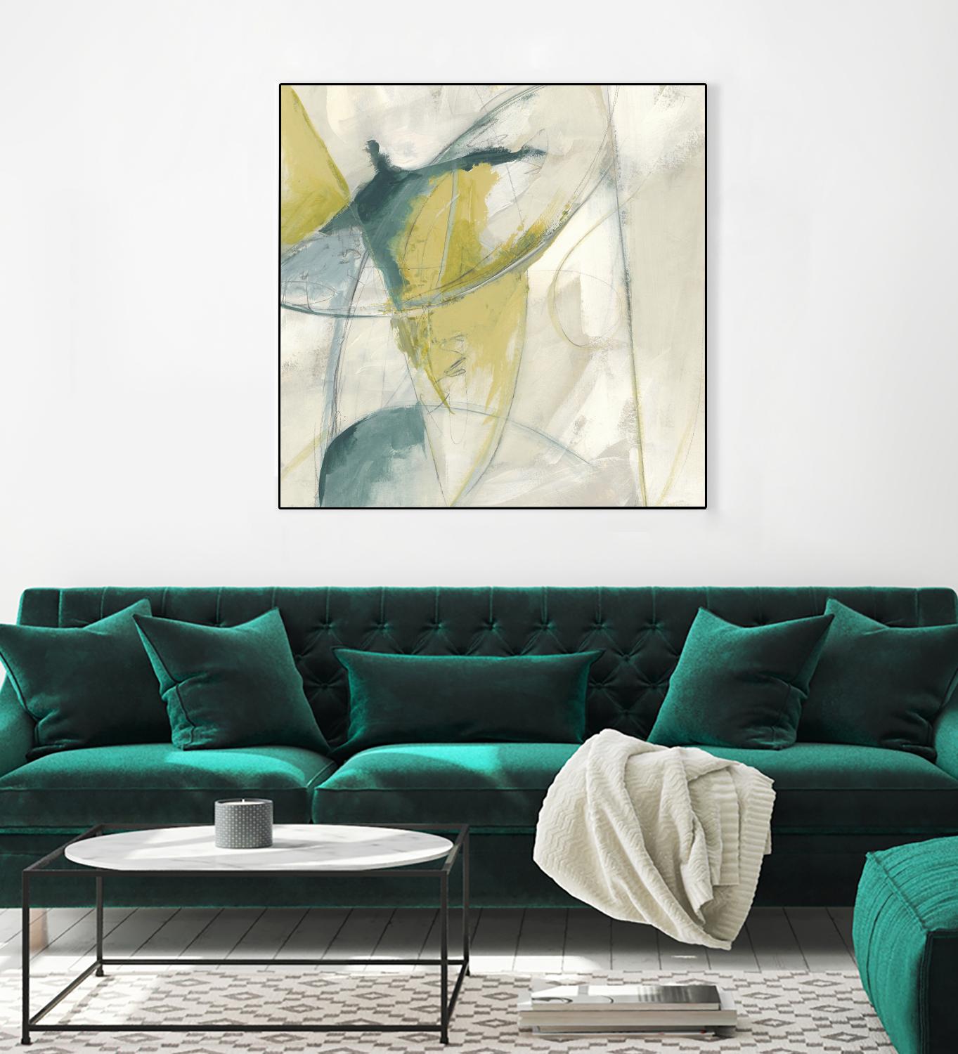 Footnote II by June Erica Vess on GIANT ART - blue abstract