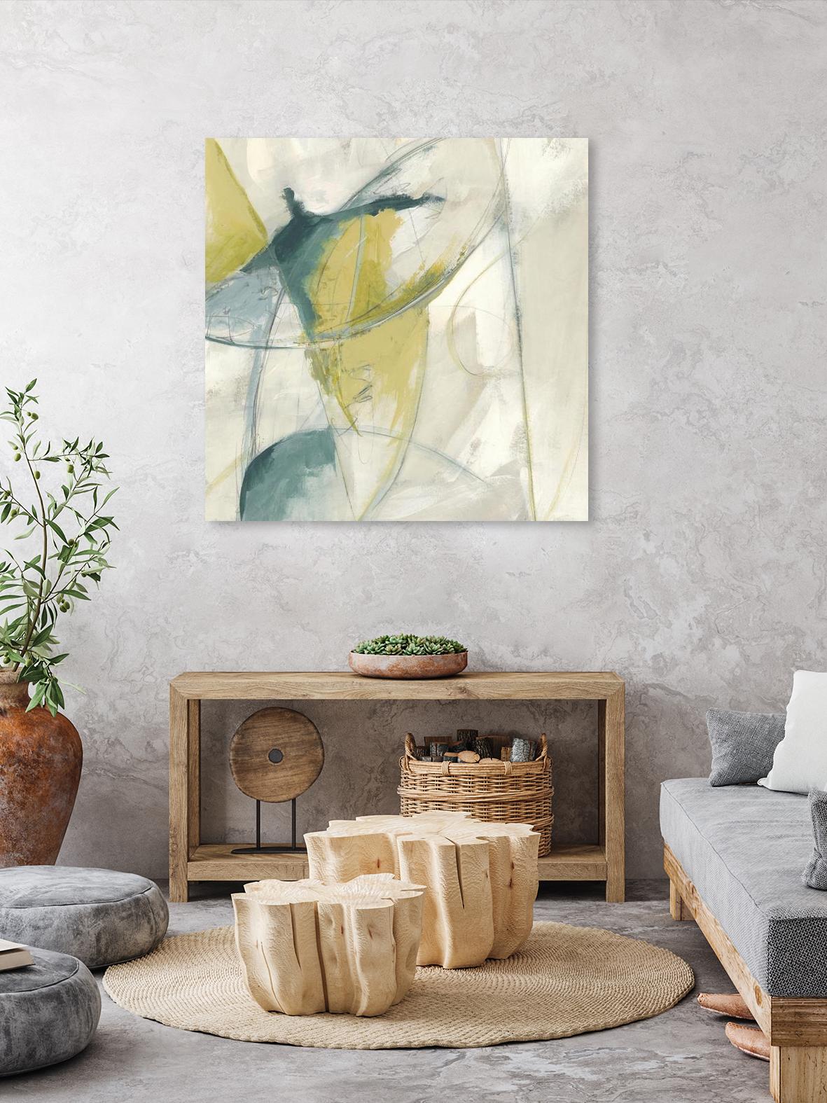 Footnote II by June Erica Vess on GIANT ART - blue abstract