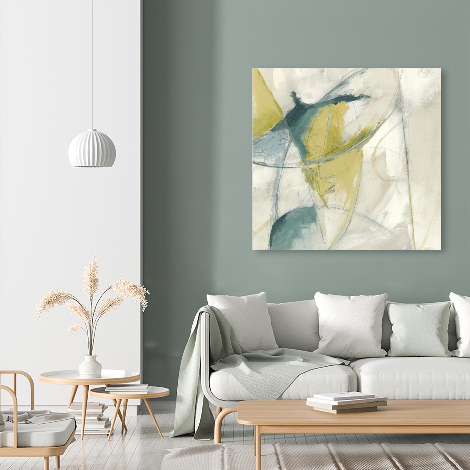 Footnote II by June Erica Vess on GIANT ART - blue abstract