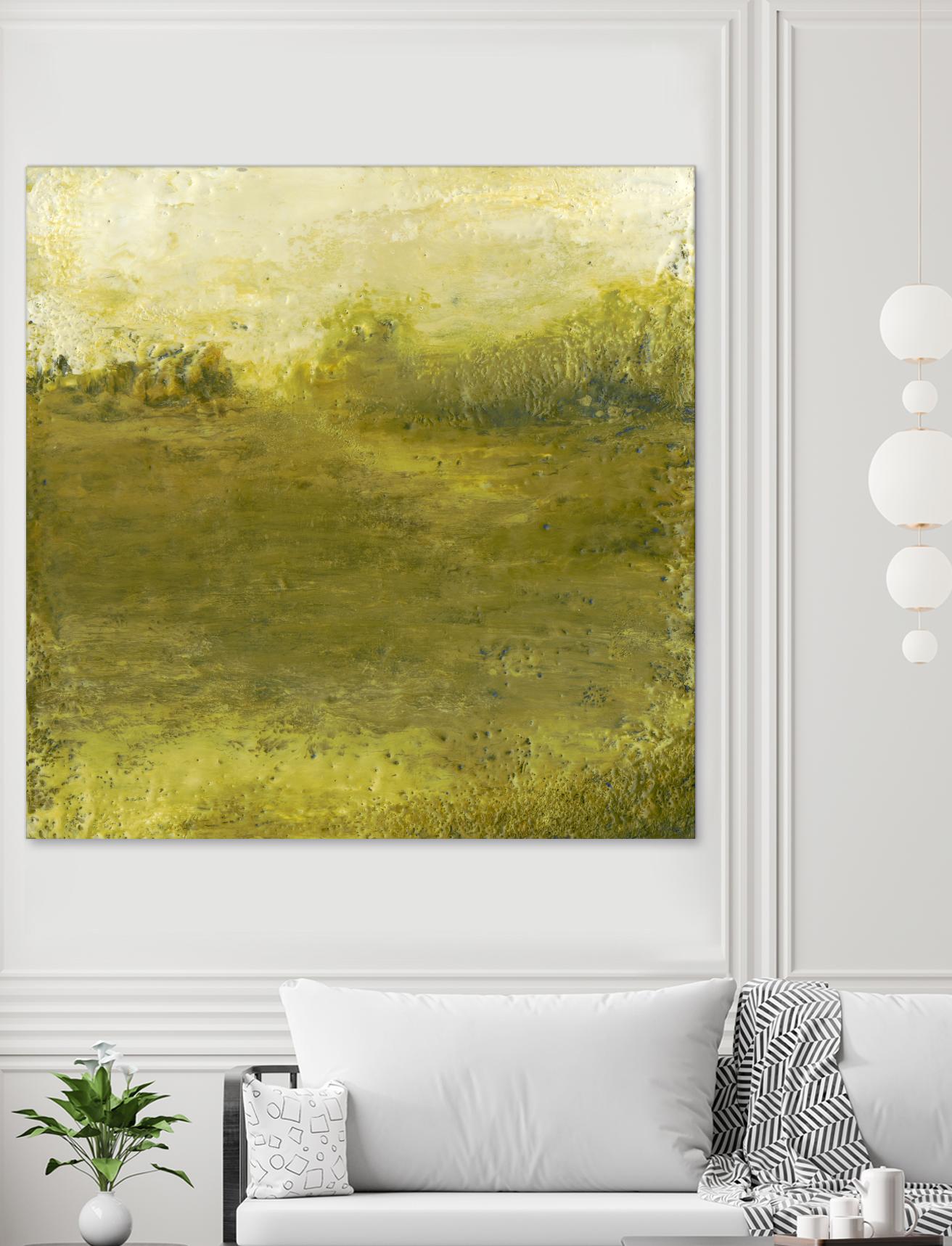 Summer Day I by Sharon Gordon on GIANT ART - green sea scene