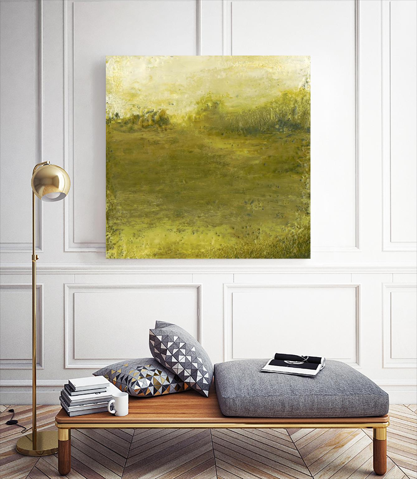 Summer Day I by Sharon Gordon on GIANT ART - green sea scene