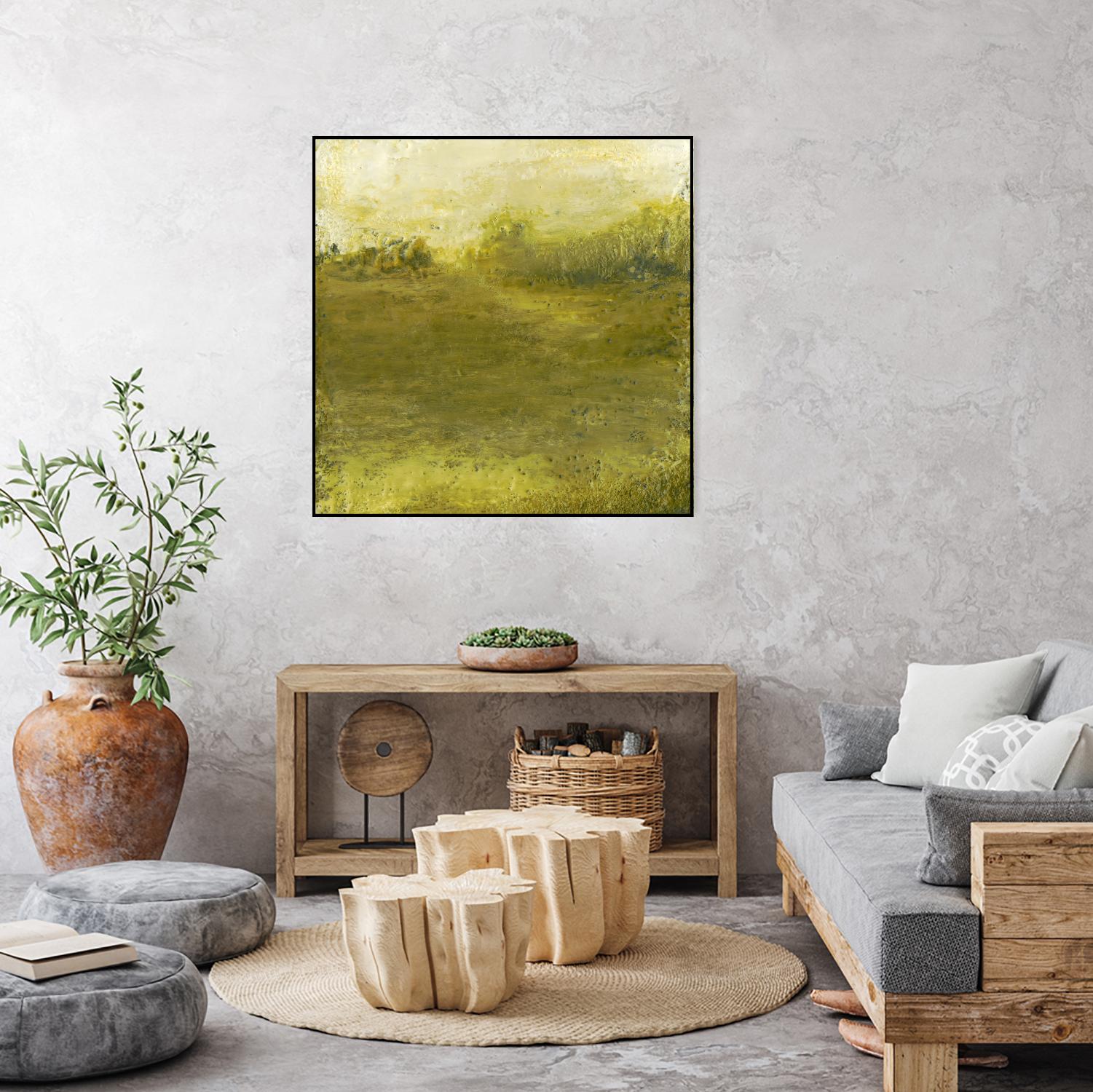 Summer Day I by Sharon Gordon on GIANT ART - green sea scene