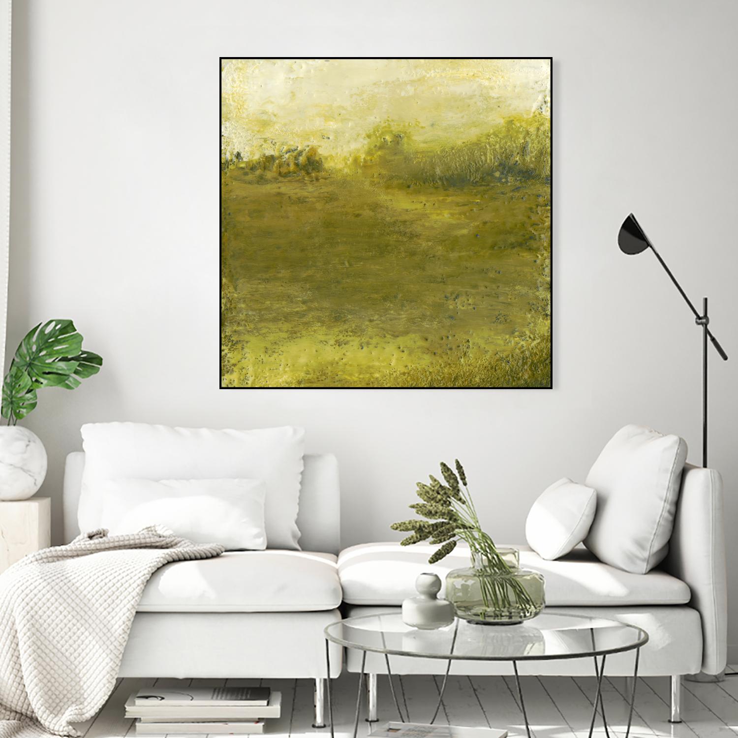 Summer Day I by Sharon Gordon on GIANT ART - green sea scene