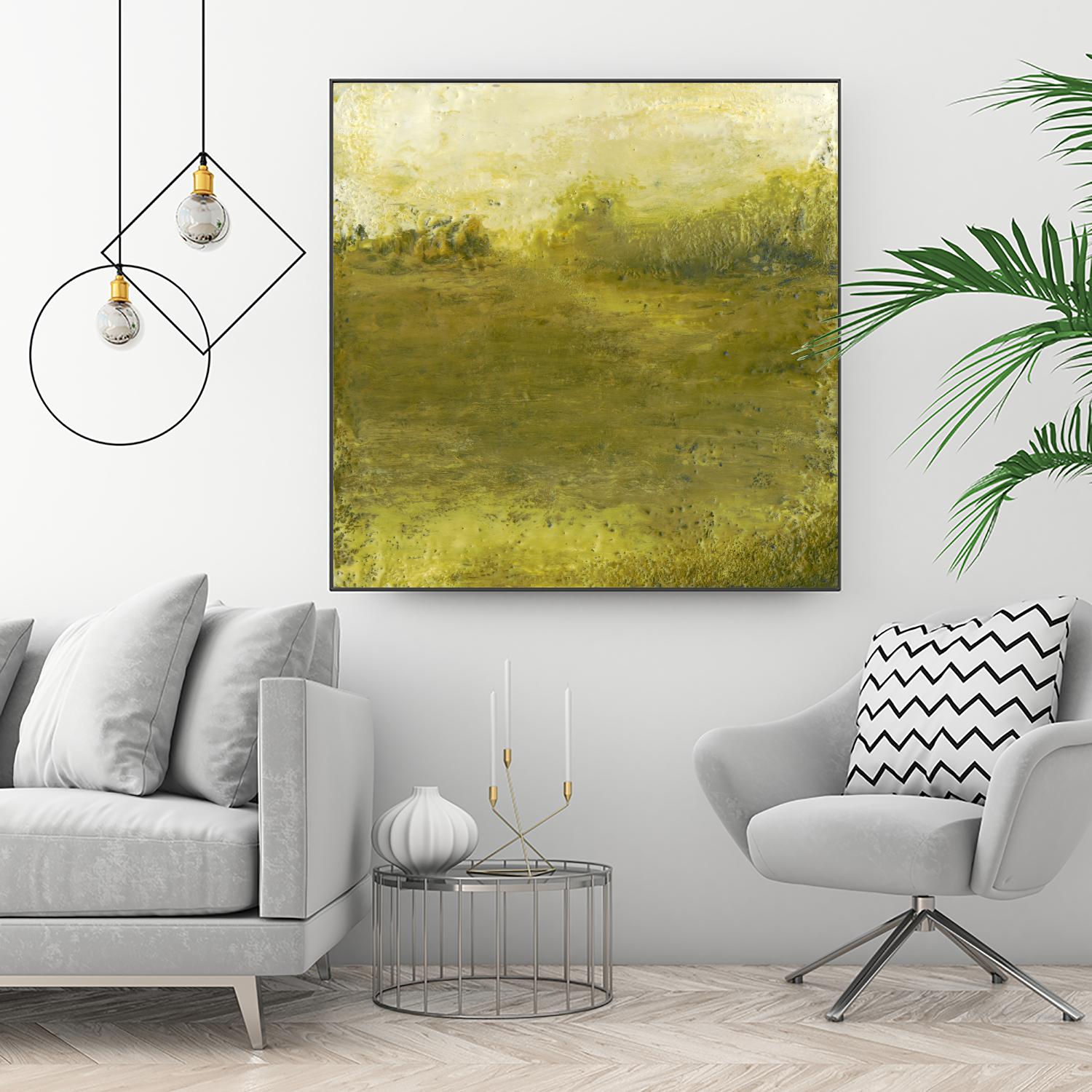 Summer Day I by Sharon Gordon on GIANT ART - green sea scene