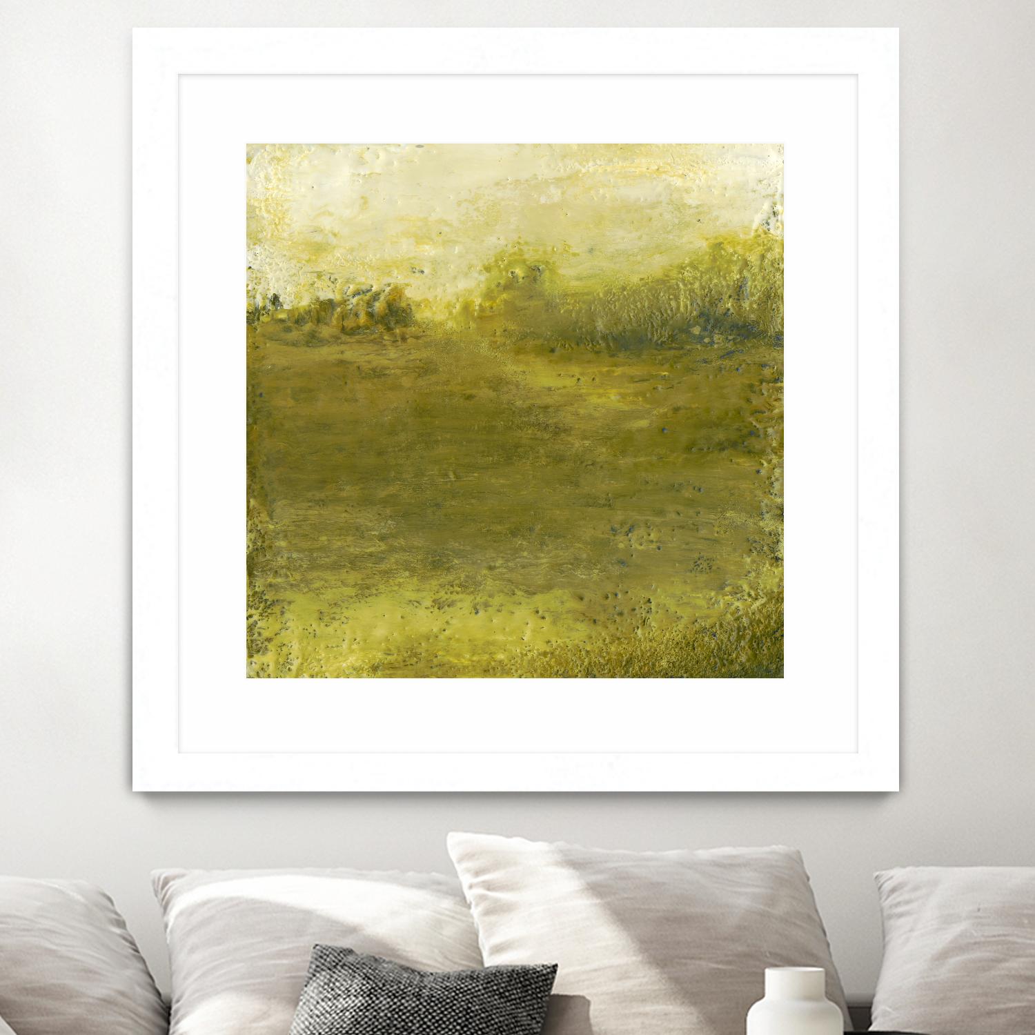 Summer Day I by Sharon Gordon on GIANT ART - green sea scene