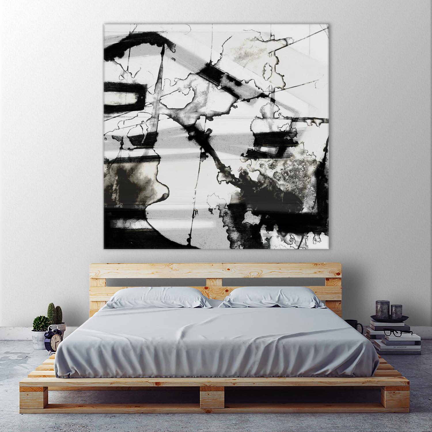 In Motion III by Jennifer Goldberger on GIANT ART - black abstract