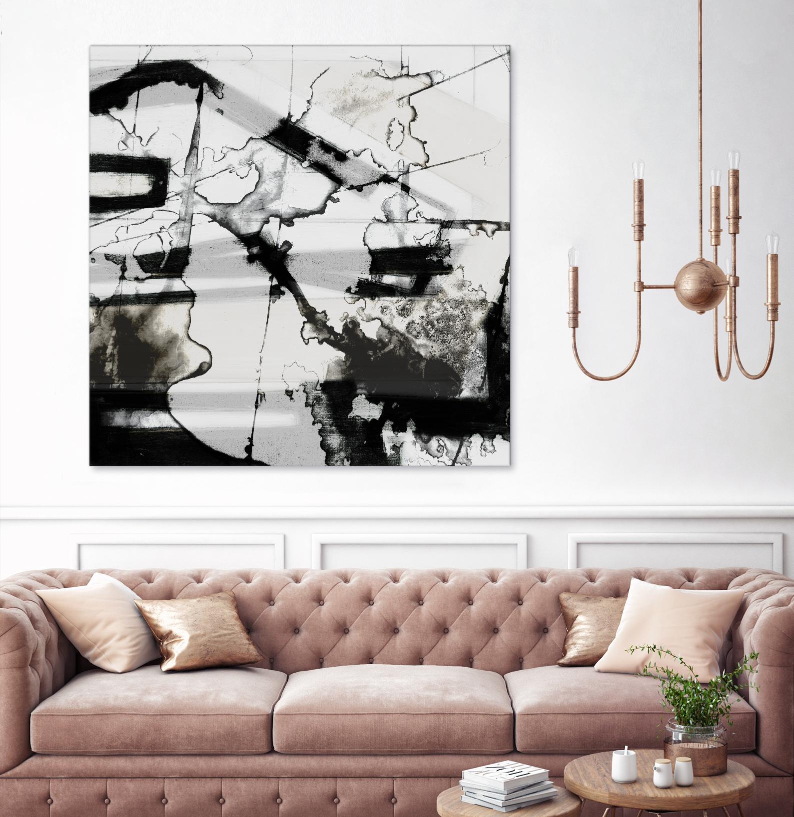 In Motion III by Jennifer Goldberger on GIANT ART - black abstract