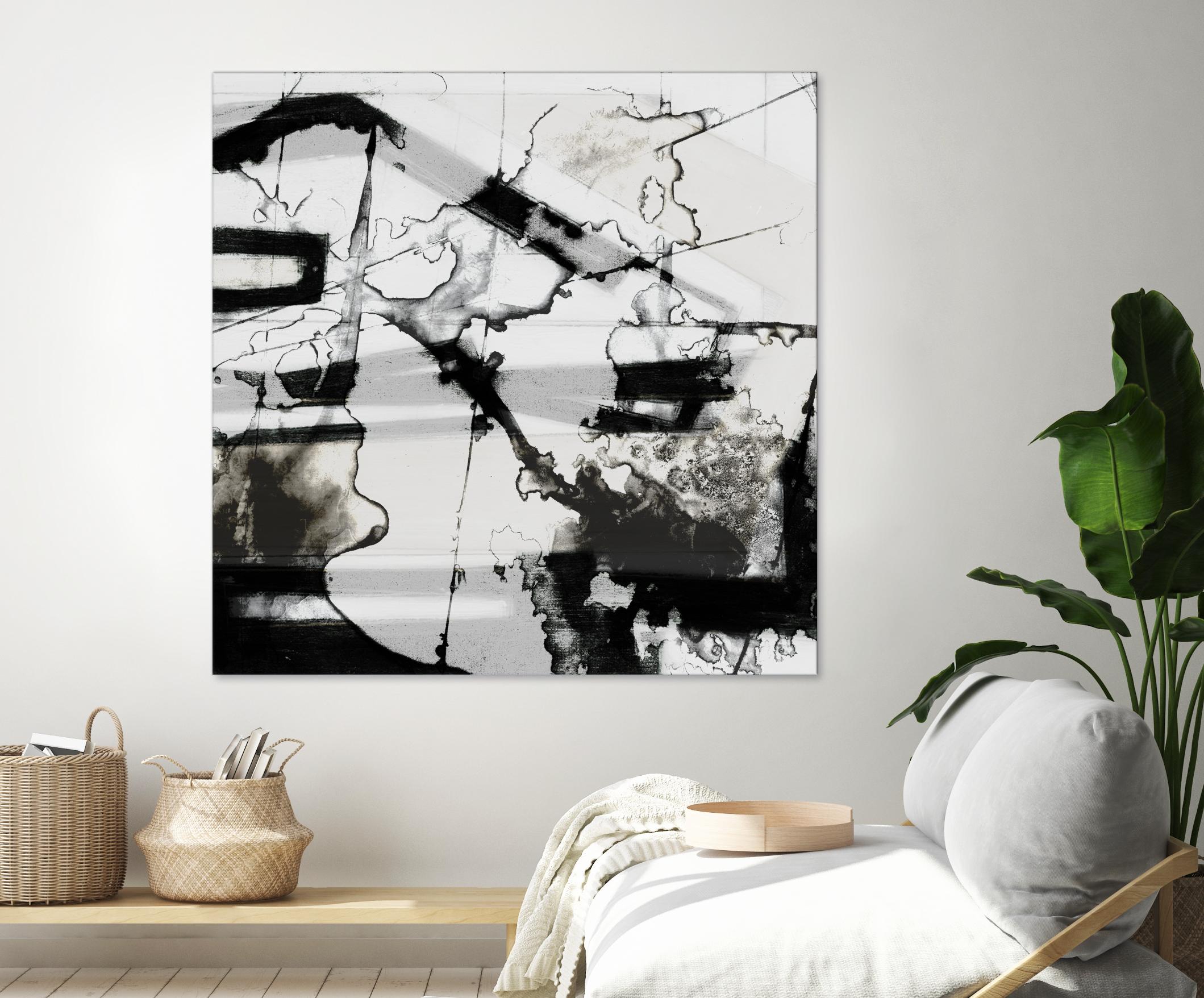 In Motion III by Jennifer Goldberger on GIANT ART - black abstract