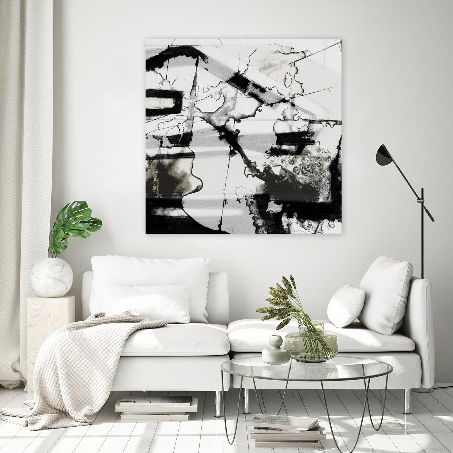 In Motion III by Jennifer Goldberger on GIANT ART - black abstract