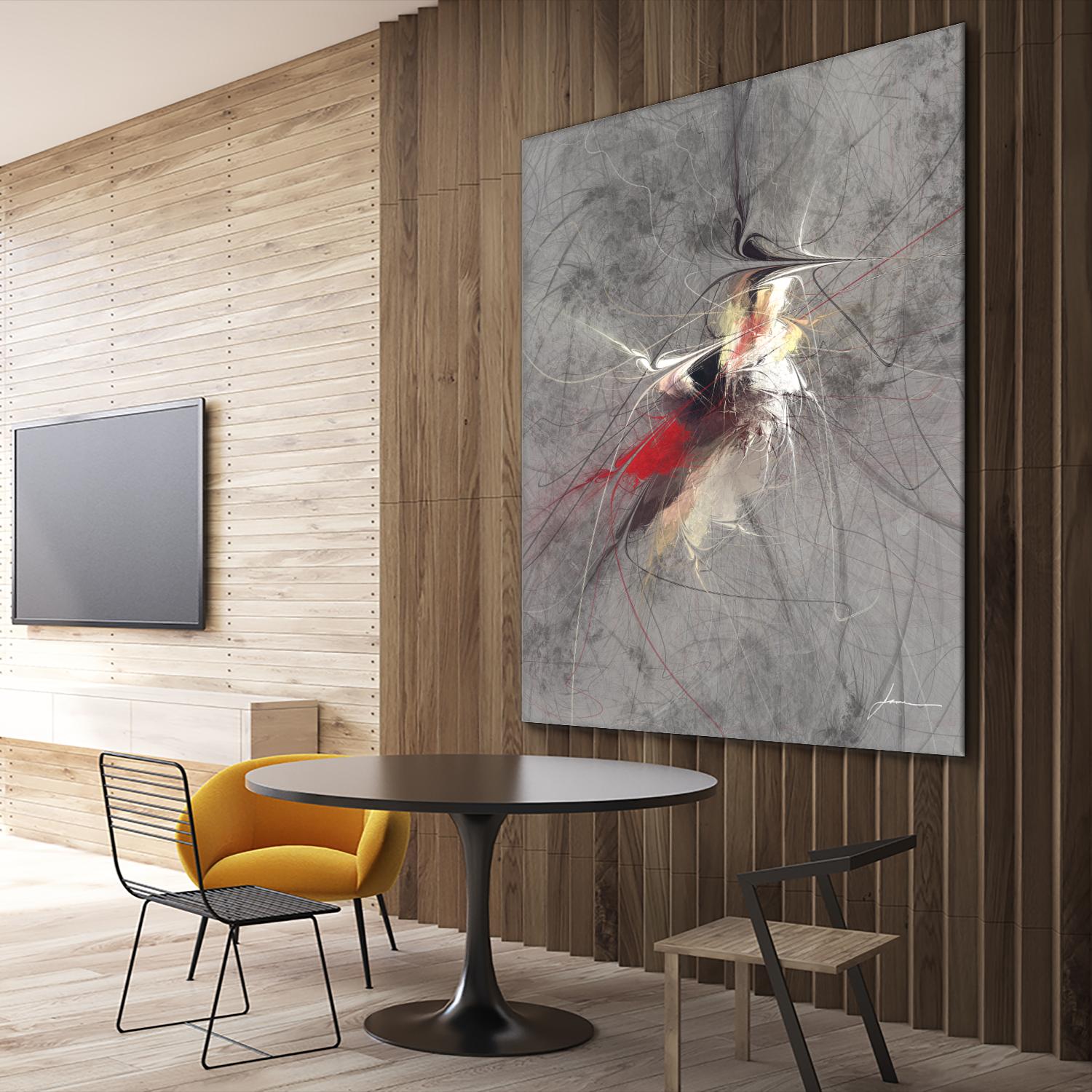 Paint Swirl I by James Burghardt on GIANT ART - red abstract