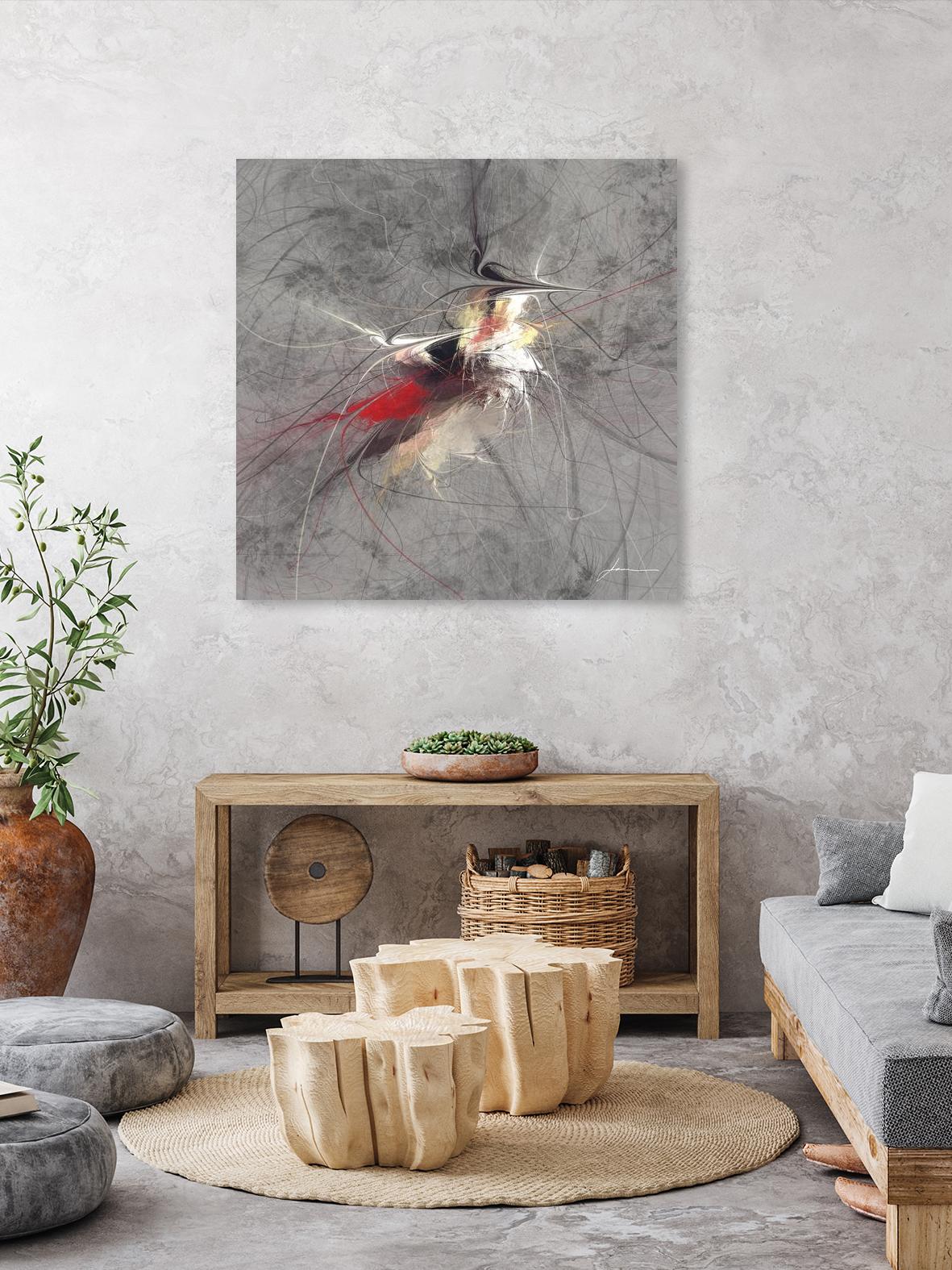 Paint Swirl I by James Burghardt on GIANT ART - red abstract