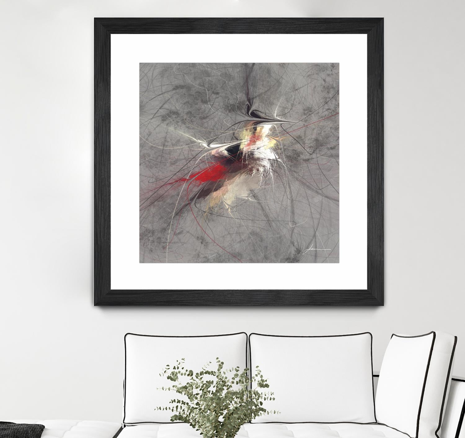 Paint Swirl I by James Burghardt on GIANT ART - red abstract