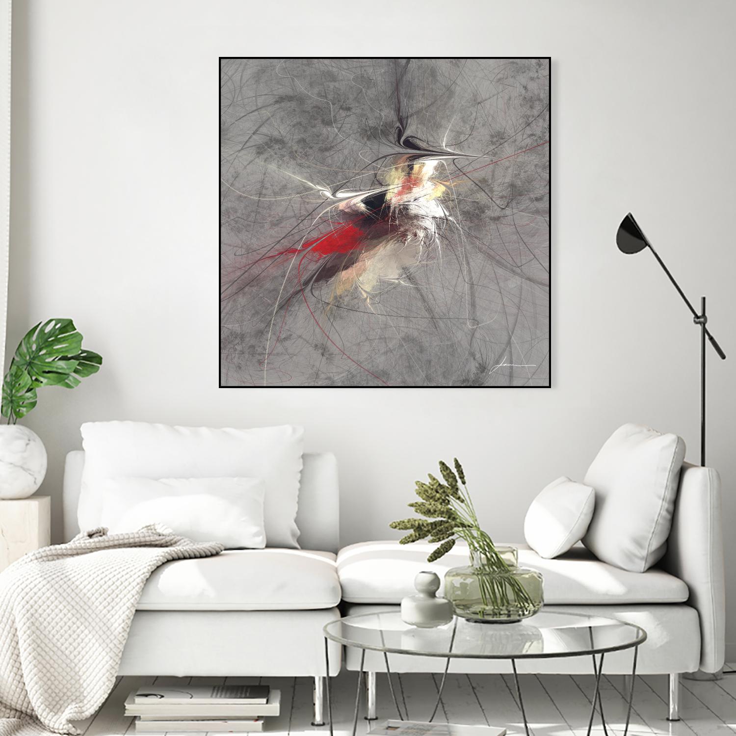 Paint Swirl I by James Burghardt on GIANT ART - red abstract