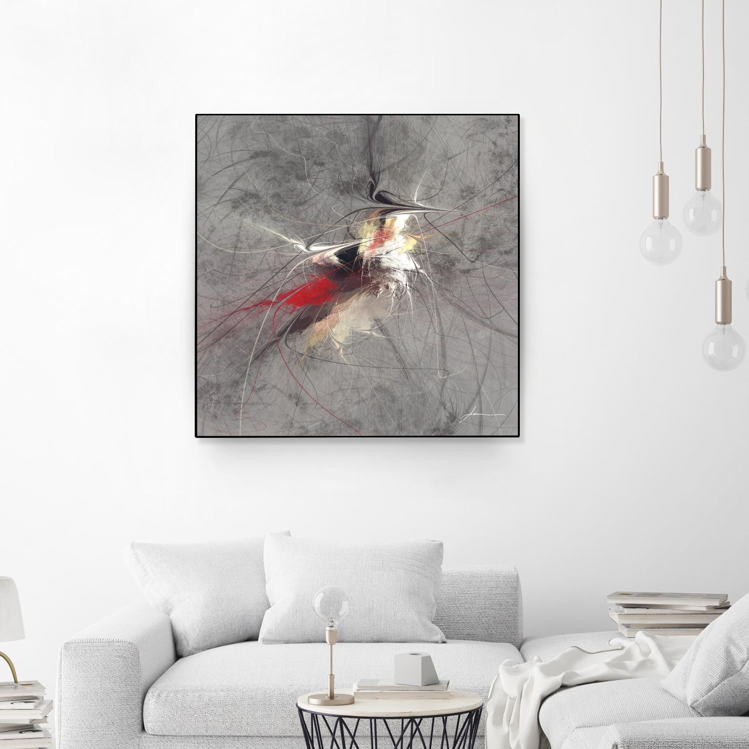 Paint Swirl I by James Burghardt on GIANT ART - red abstract