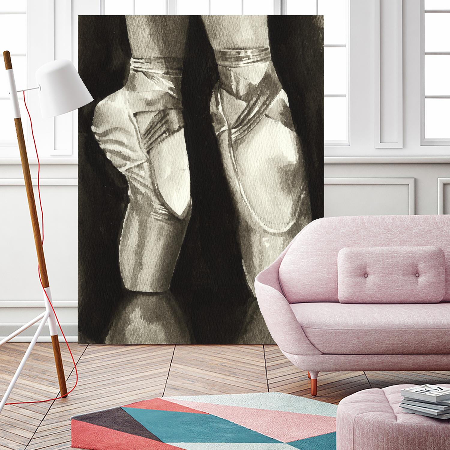 Ballet Shoes II by Grace Popp on GIANT ART - white leisure ballet