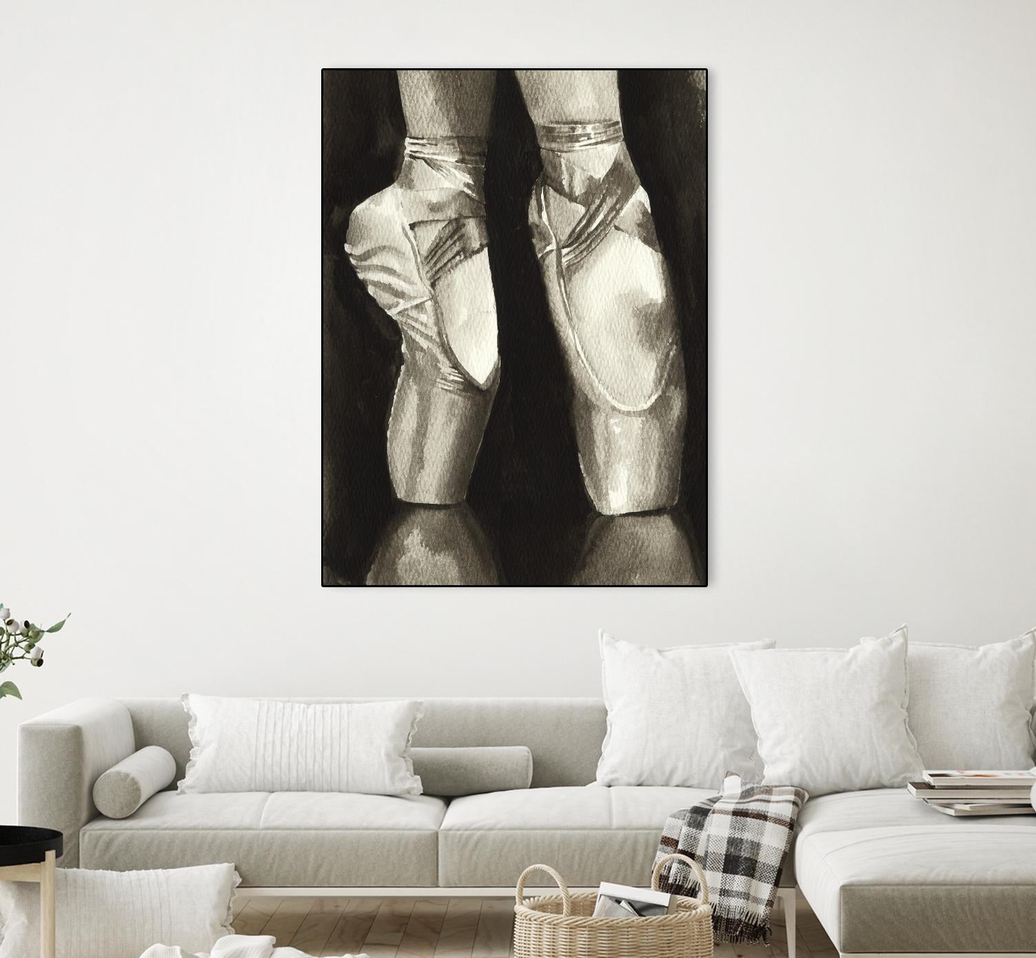 Ballet Shoes II by Grace Popp on GIANT ART - white leisure ballet
