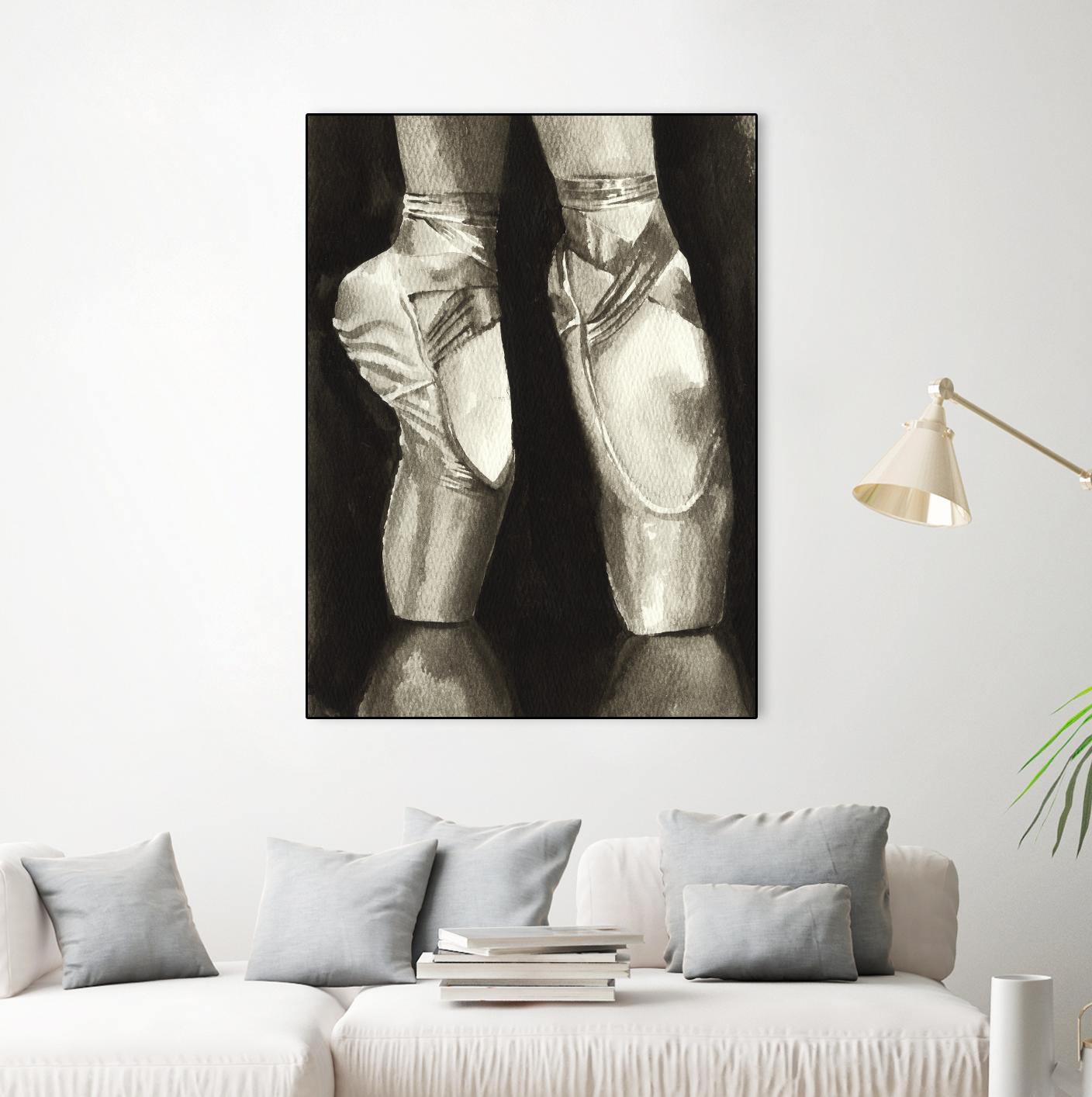 Ballet Shoes II by Grace Popp on GIANT ART - white leisure ballet