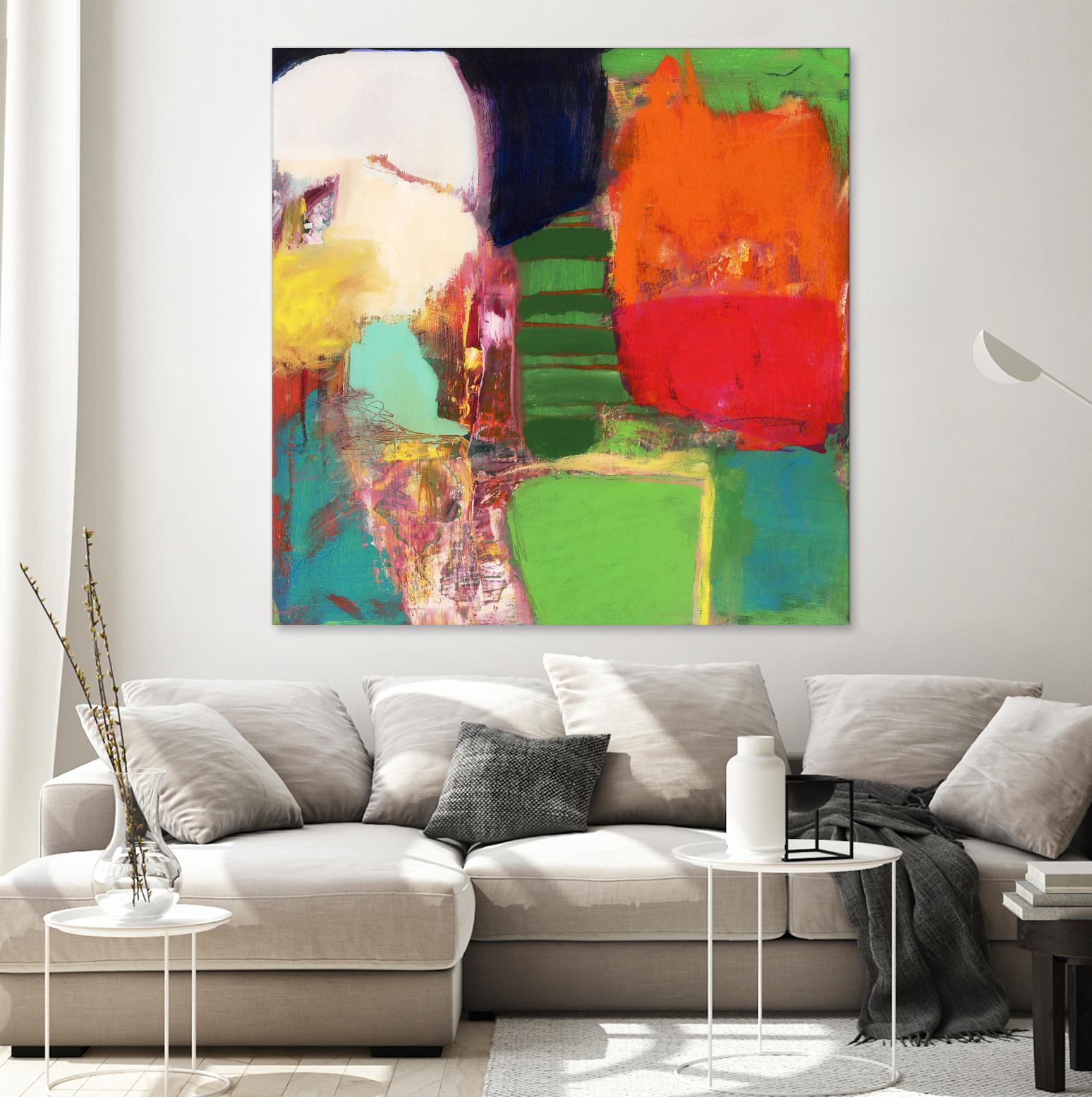 Heart Chambers by Jodi Fuchs on GIANT ART - green abstract
