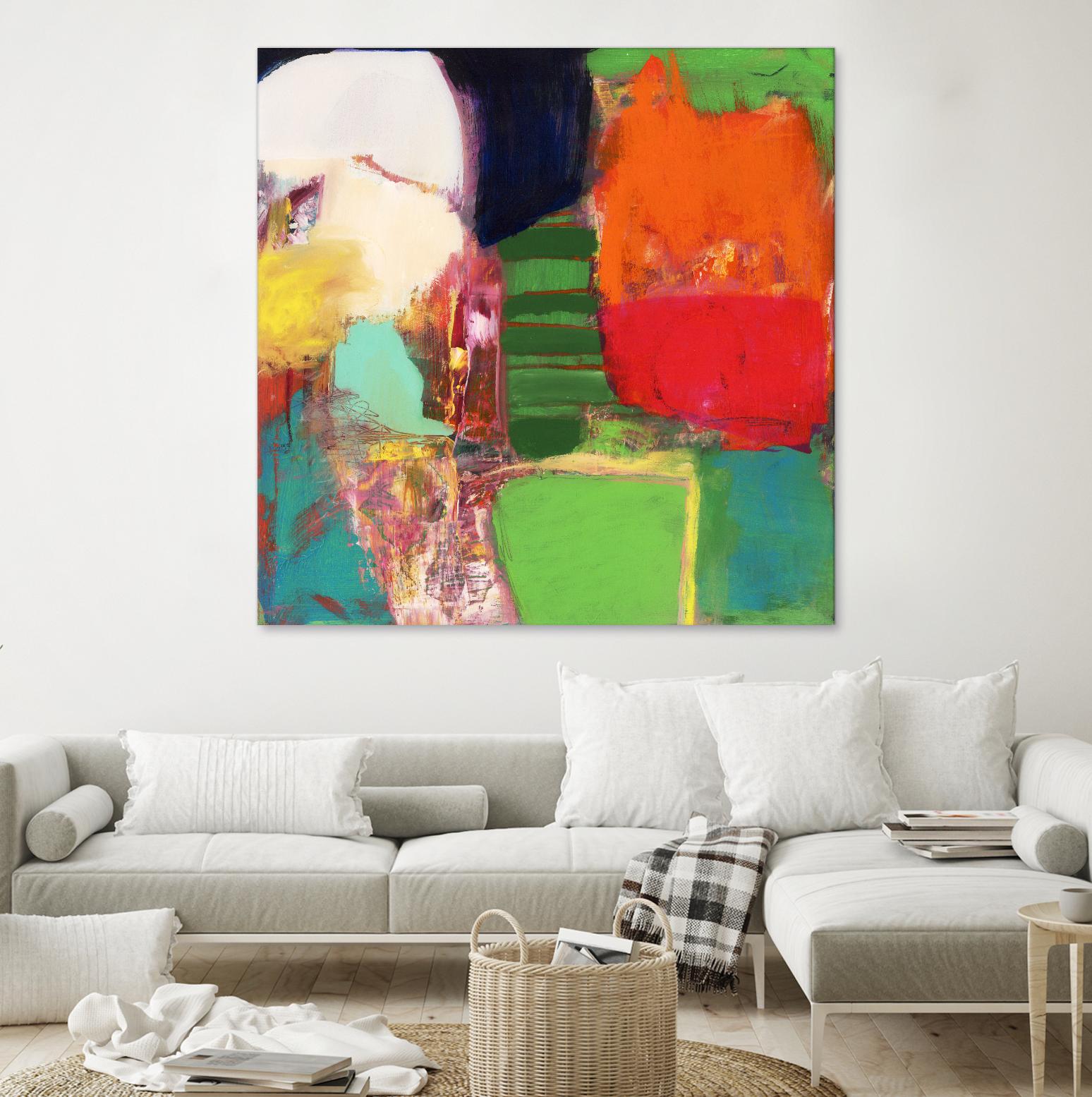 Heart Chambers by Jodi Fuchs on GIANT ART - green abstract