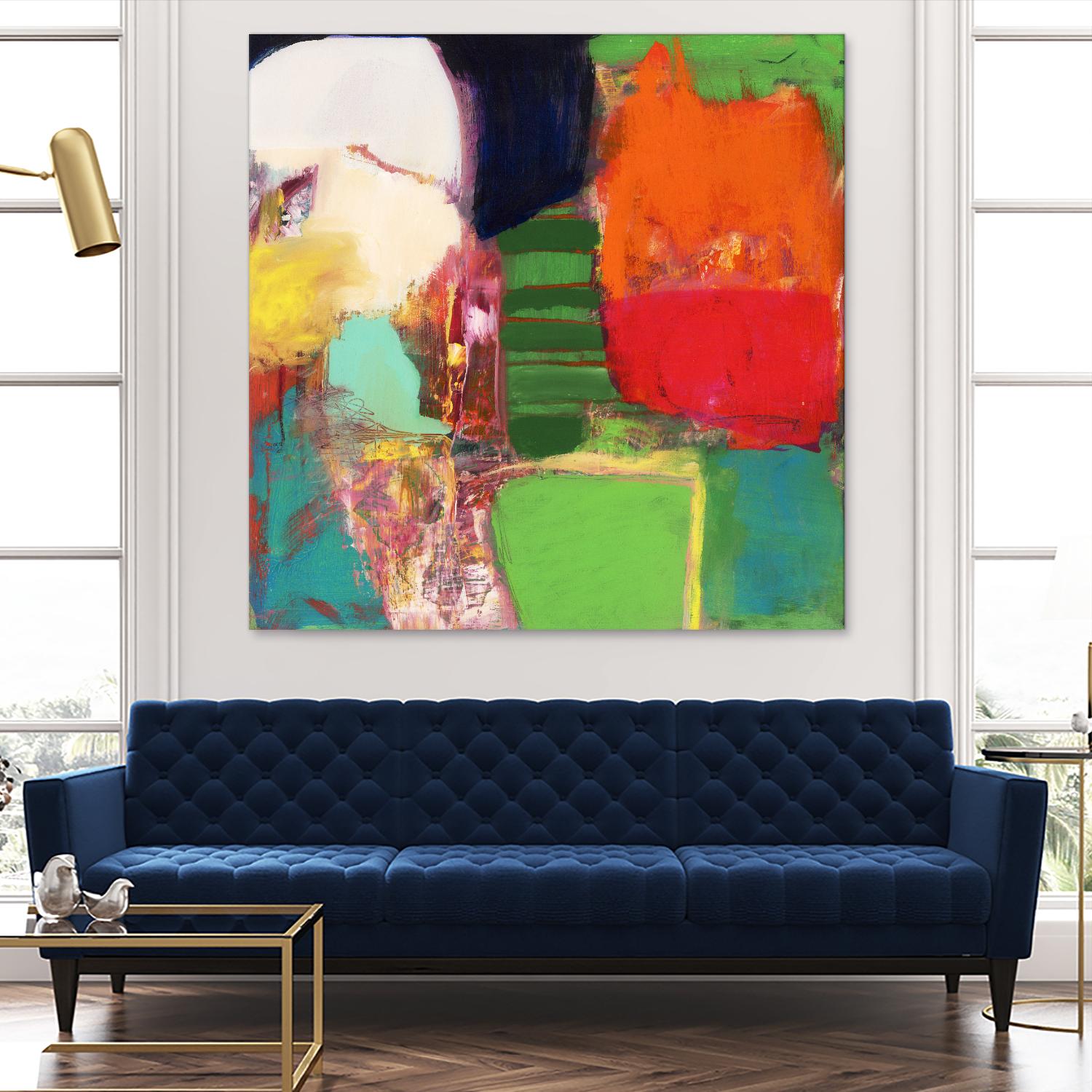 Heart Chambers by Jodi Fuchs on GIANT ART - green abstract